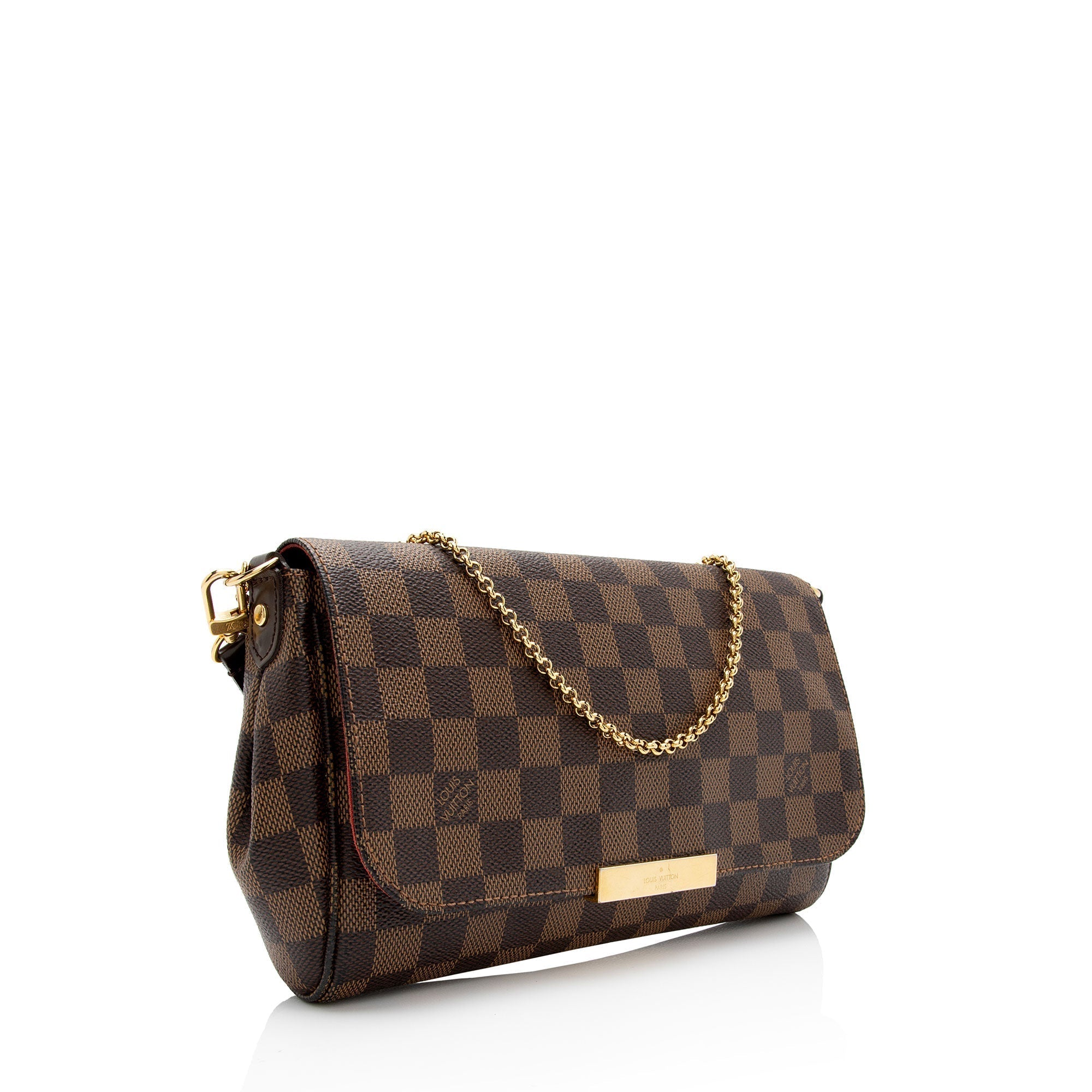 Louis Vuitton Damier Ebene Favorite MM Shoulder Bag (SHF-wPjeDv)
