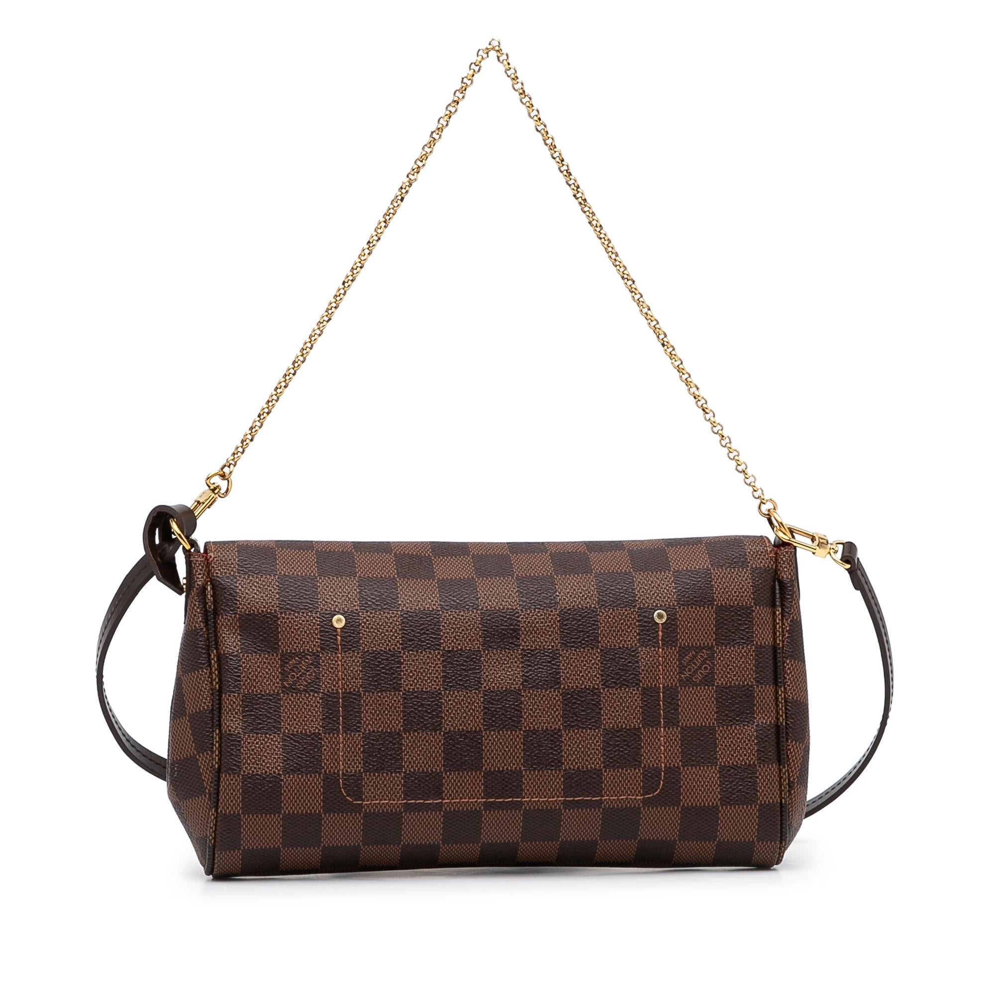Louis Vuitton Damier Ebene Favorite MM (SHG-koa6ve)