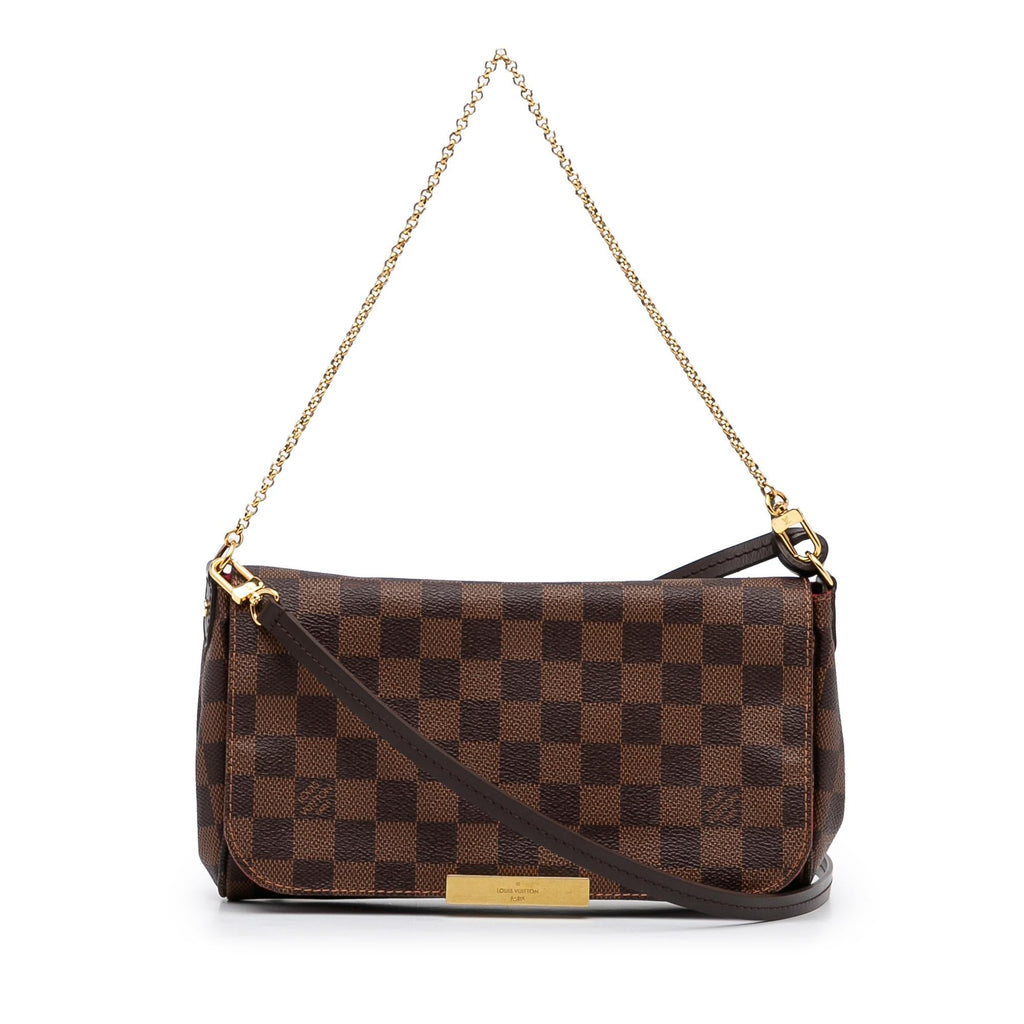 Louis Vuitton Damier Ebene Favorite MM (SHG-koa6ve)