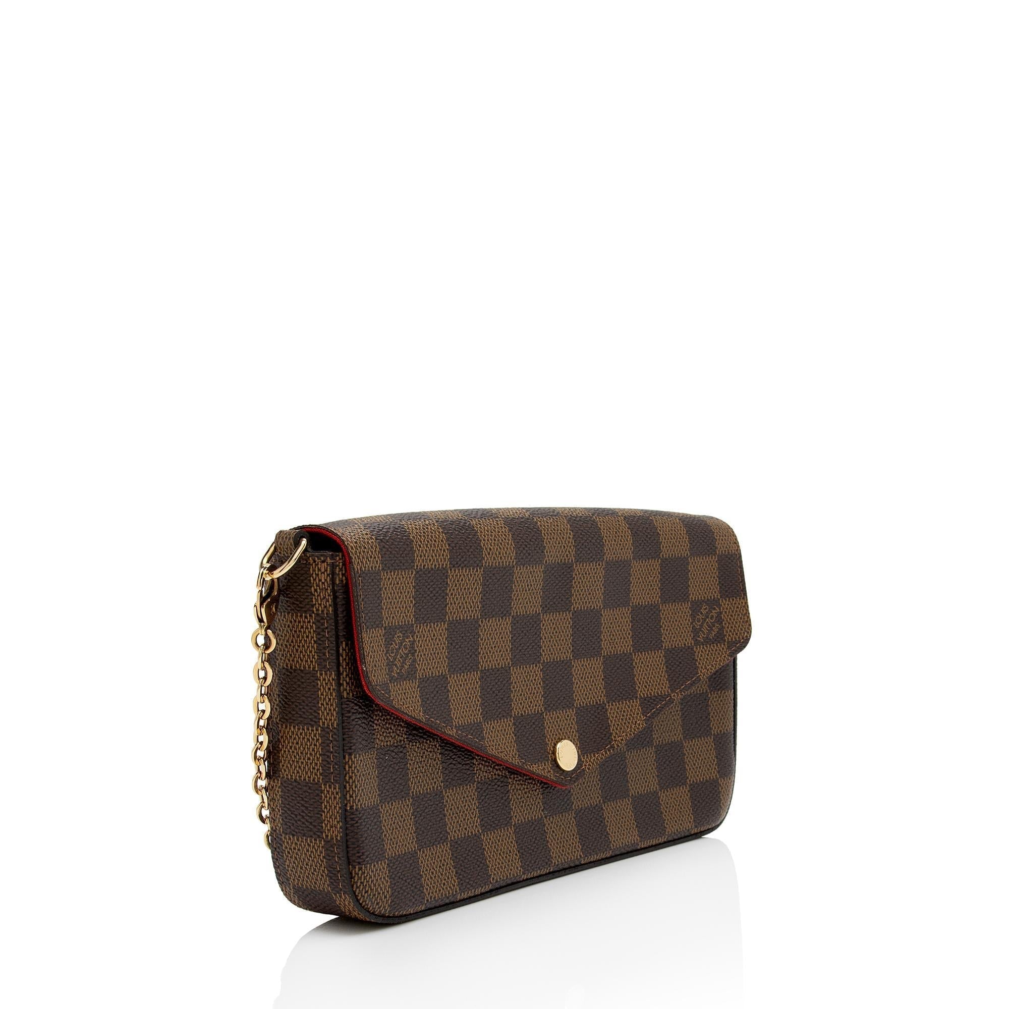 Louis Vuitton Damier Ebene Felicie Pochette (SHF-58yOWF)