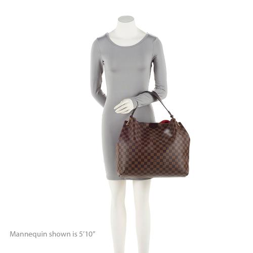 Louis Vuitton Damier Ebene Graceful MM Hobo (SHF-22365)