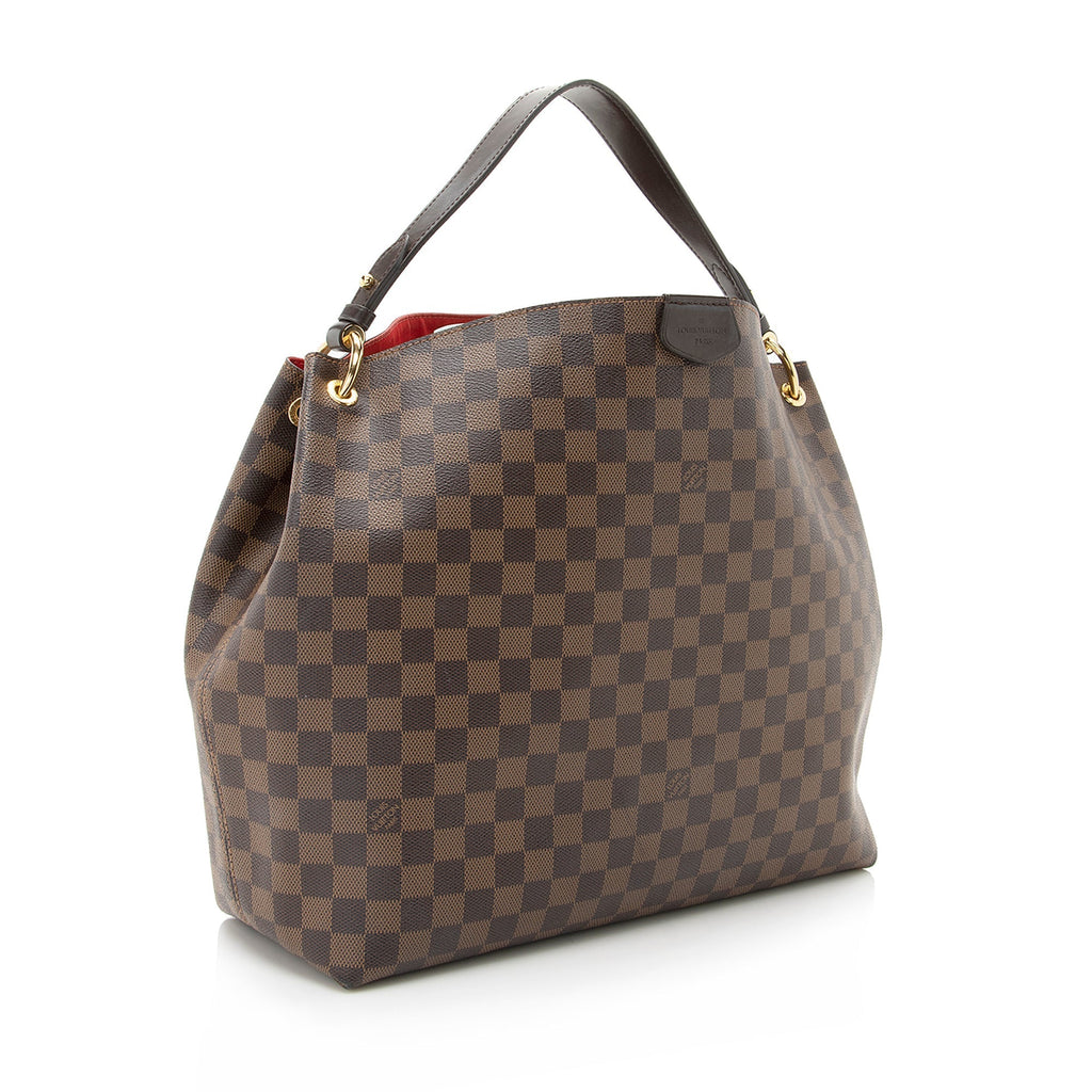 Louis Vuitton Damier Ebene Graceful MM Hobo (SHF-22365)