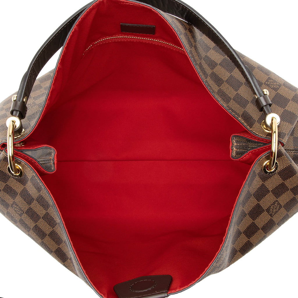 Louis Vuitton Damier Ebene Graceful MM Hobo (SHF-22662)