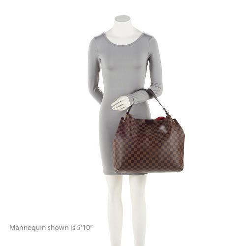 Louis Vuitton Damier Ebene Graceful MM Hobo (SHF-22662)