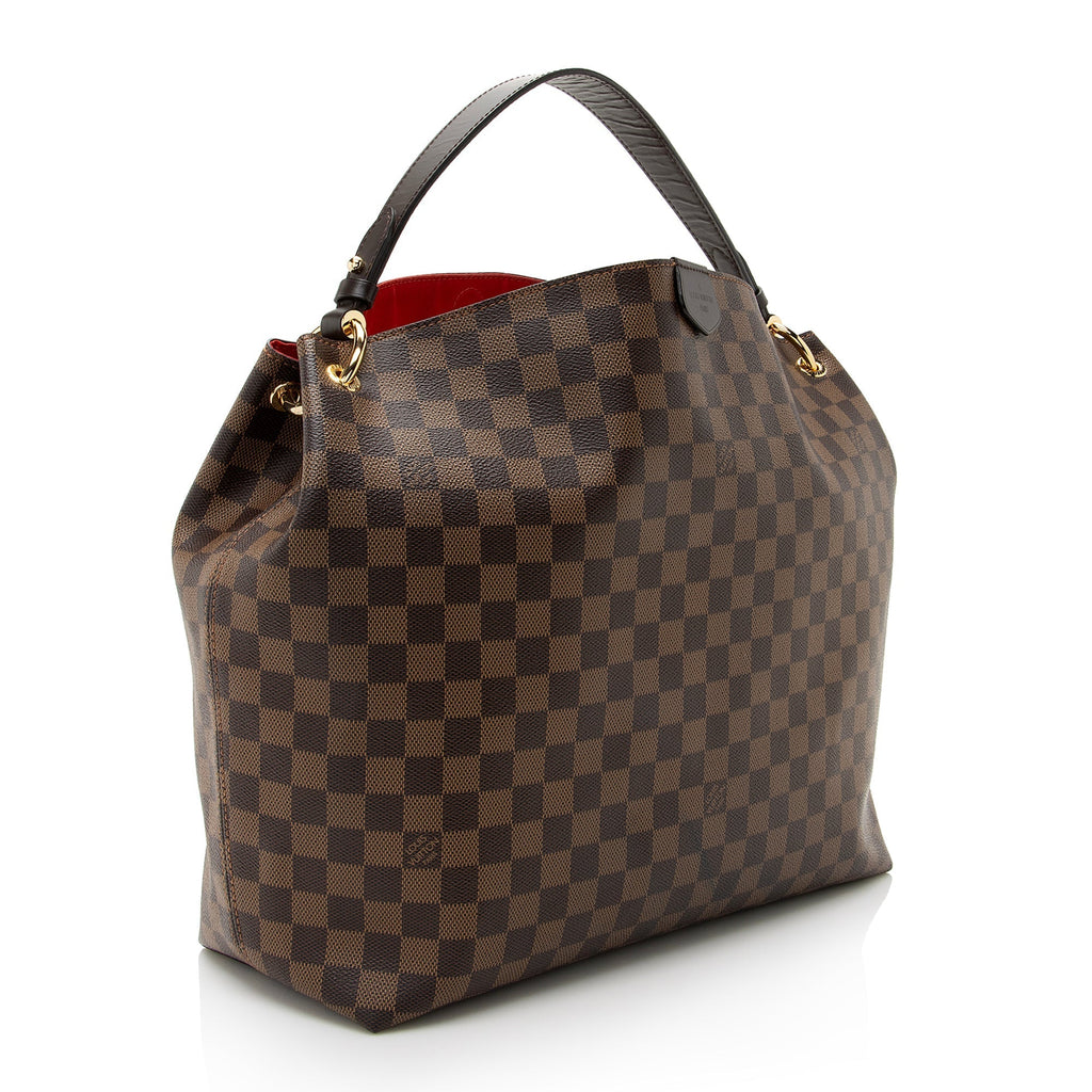 Louis Vuitton Damier Ebene Graceful MM Hobo (SHF-22662)