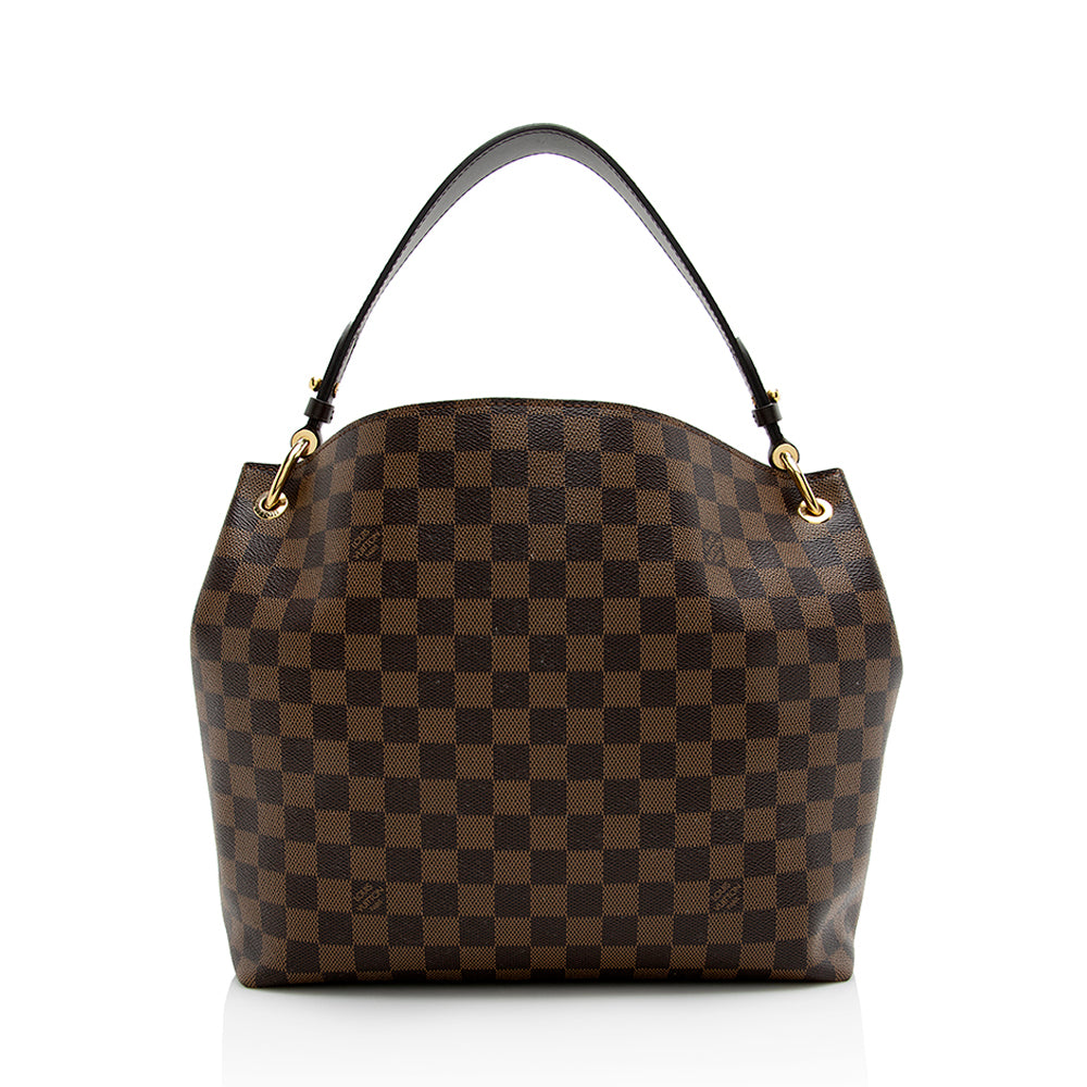 Louis Vuitton Damier Ebene Graceful PM Hobo (SHF-21698)