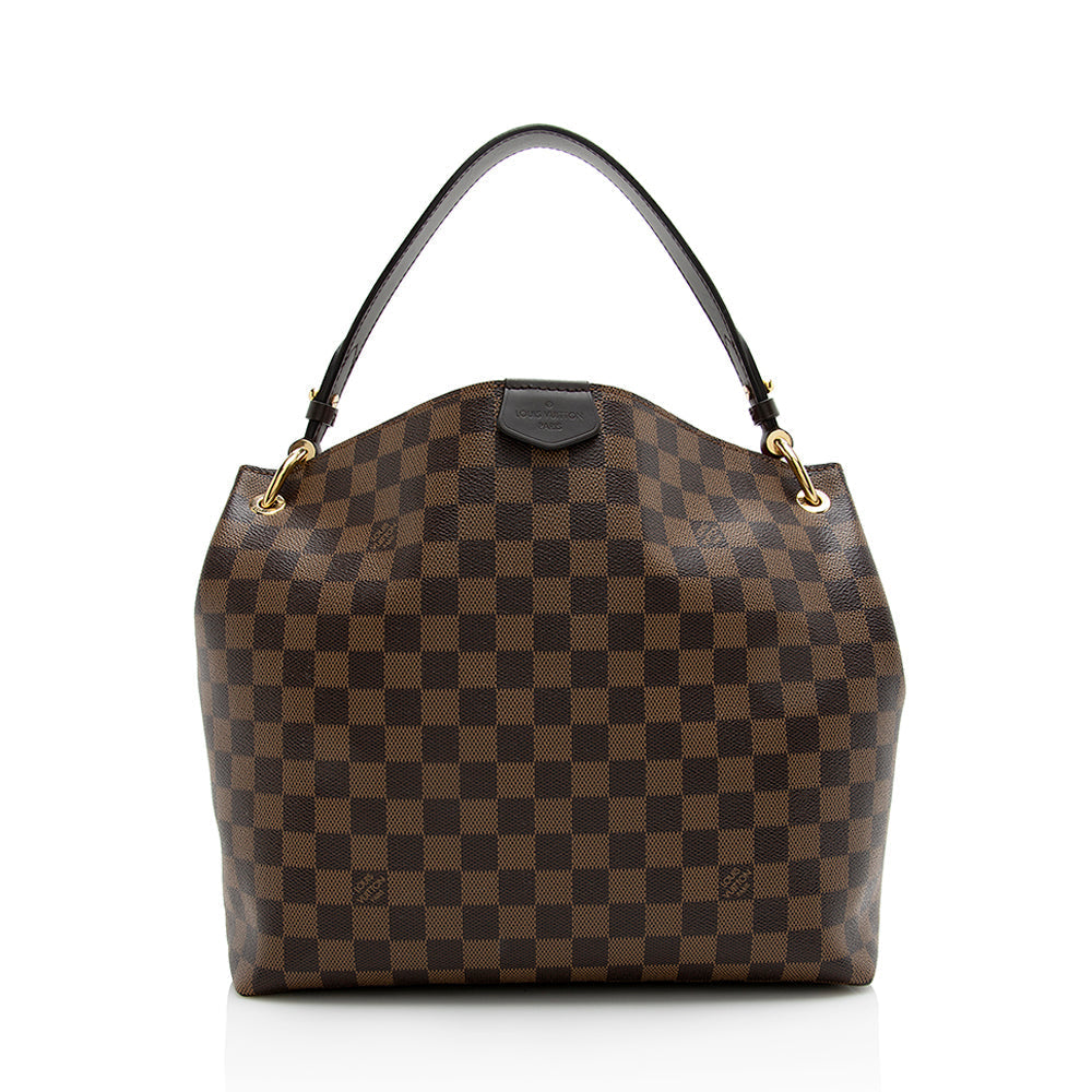 Louis Vuitton Damier Ebene Graceful PM Hobo (SHF-21698)