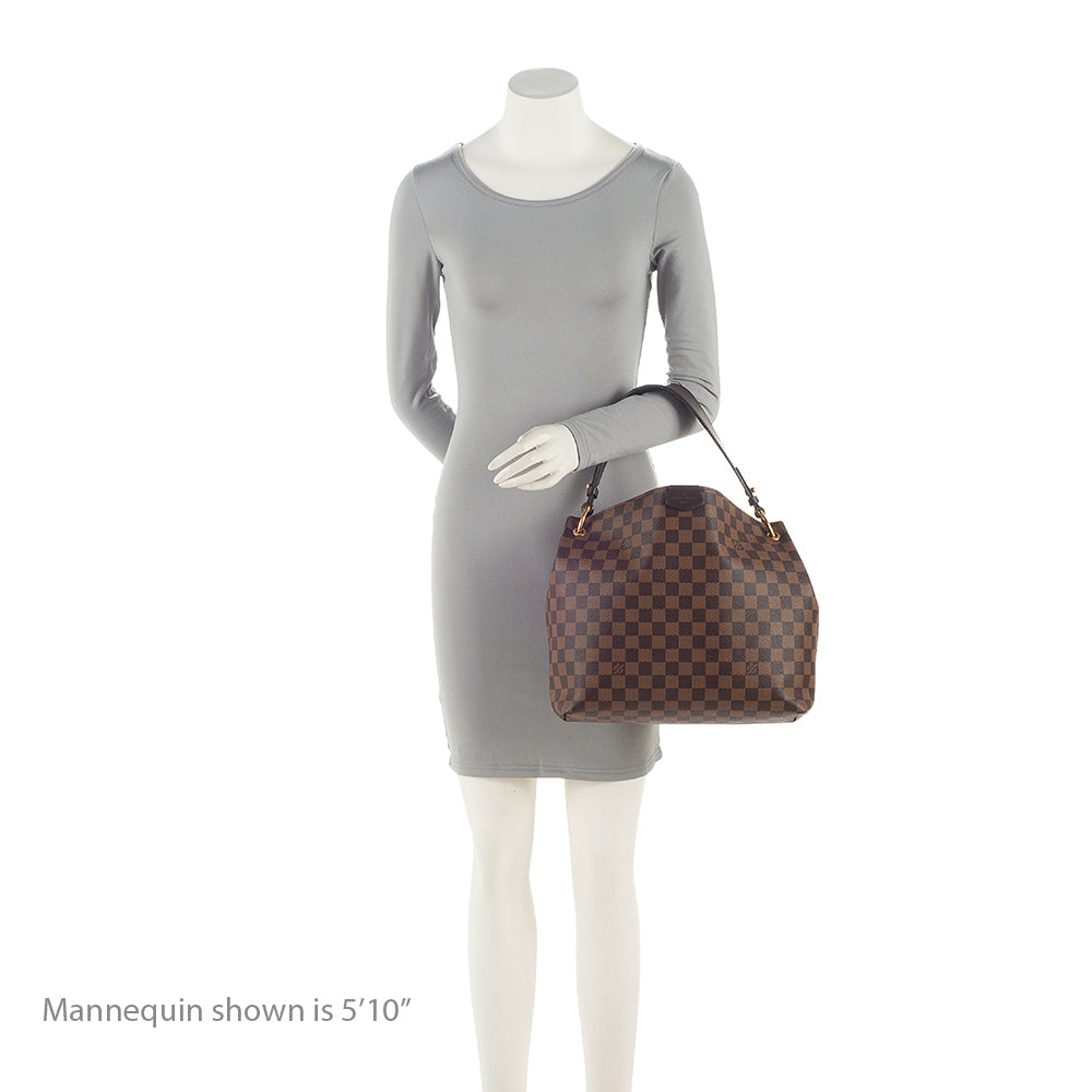 Louis Vuitton Damier Ebene Graceful PM Hobo (SHF-21698)