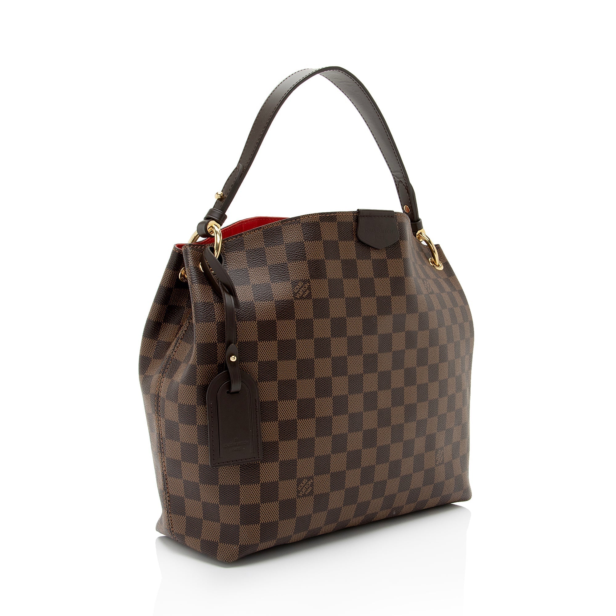 Louis Vuitton Damier Ebene Graceful PM Hobo (SHF-EVN6Ho)