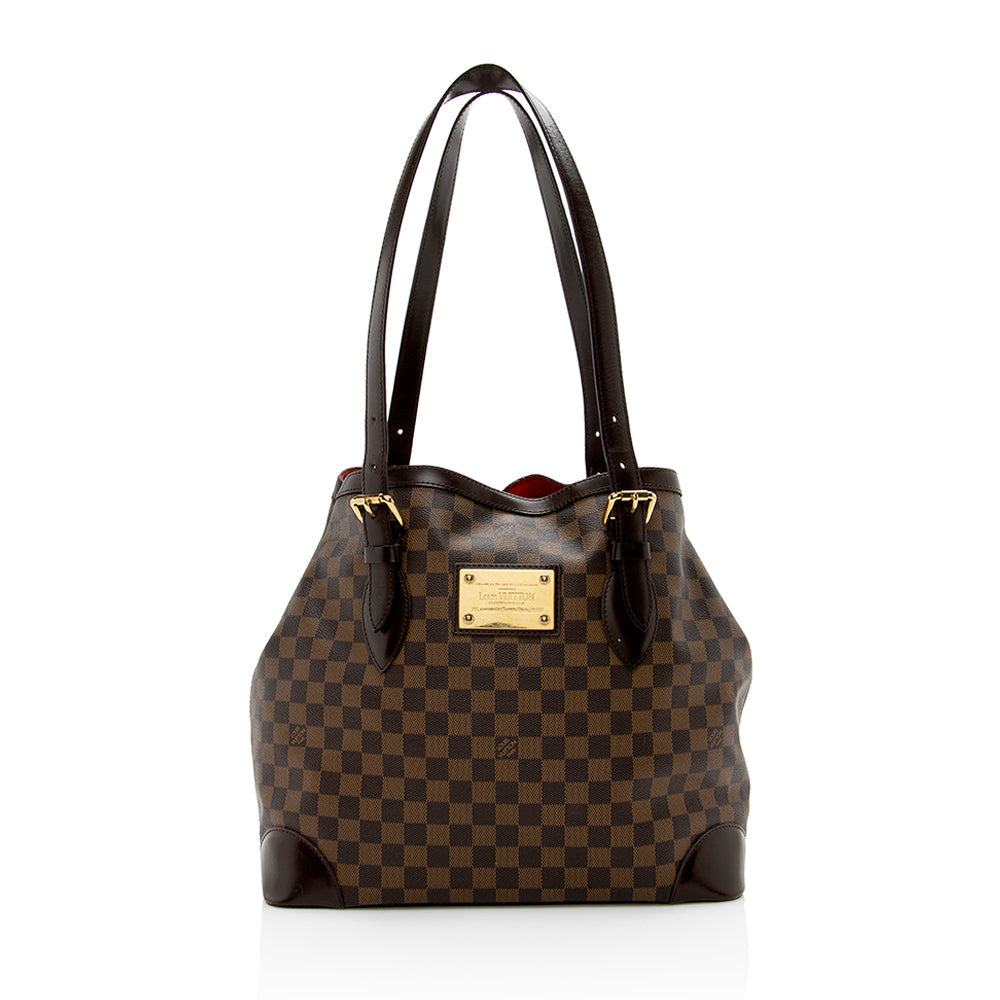 Louis Vuitton Damier Ebene Hampstead GM Tote - FINAL SALE (SHF-15485)