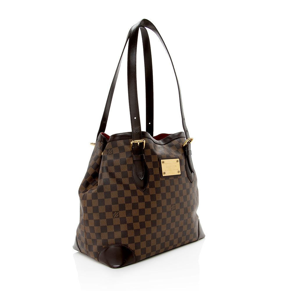 Louis Vuitton Damier Ebene Hampstead GM Tote - FINAL SALE (SHF-15485)