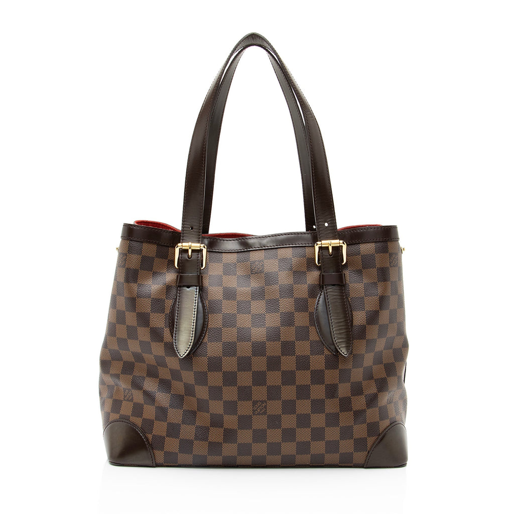 Louis Vuitton Damier Ebene Hampstead MM Tote (SHF-23091)