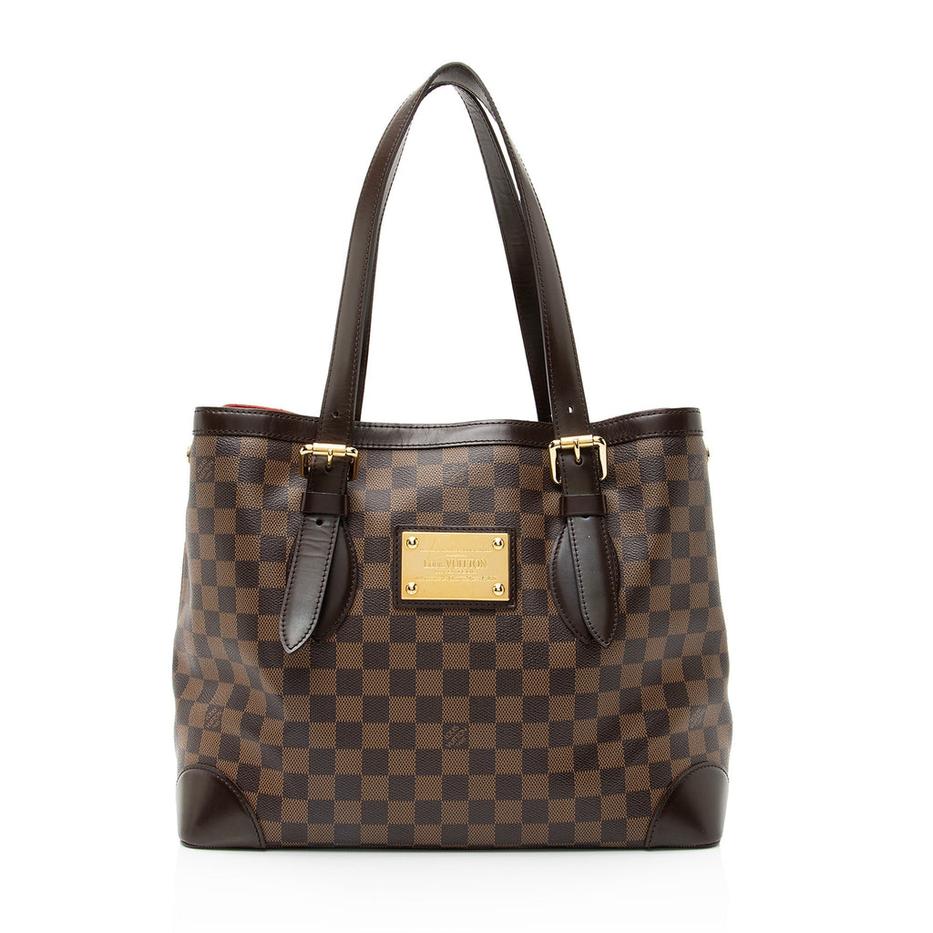 Louis Vuitton Damier Ebene Hampstead MM Tote (SHF-23091)