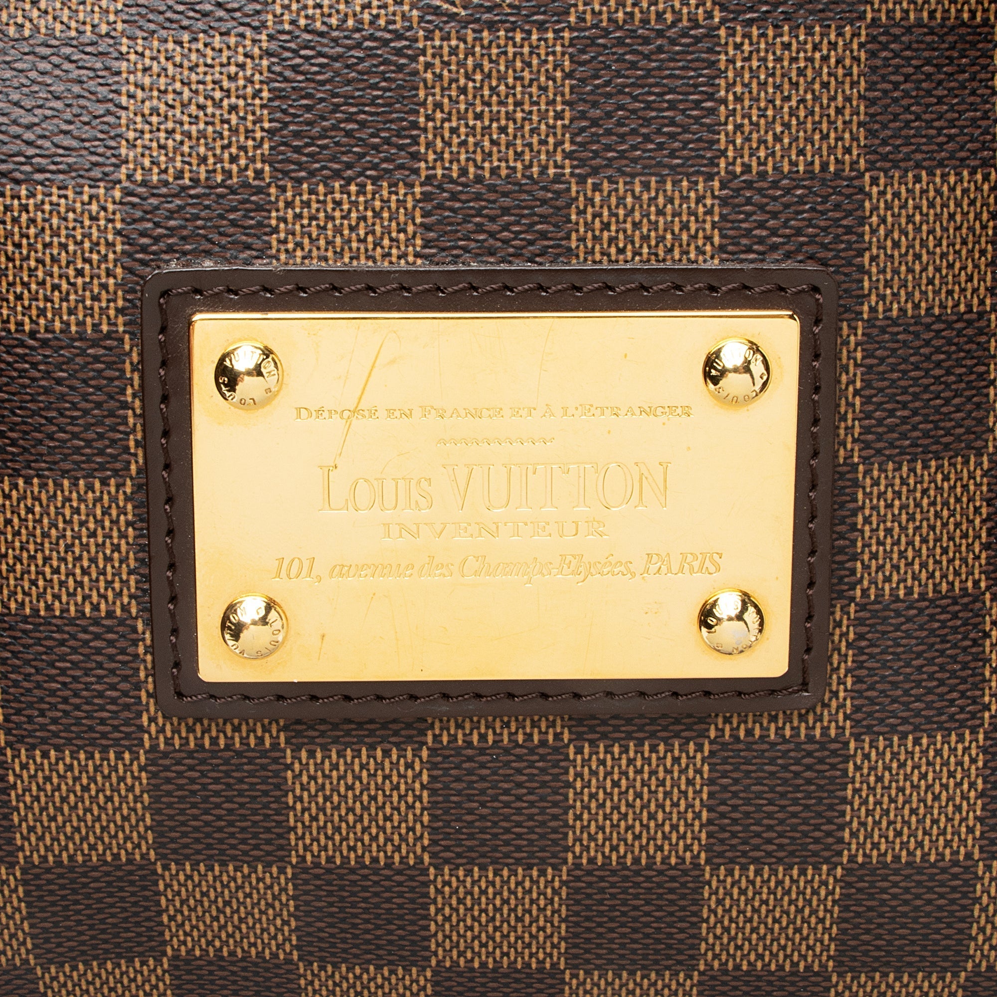 Louis Vuitton Damier Ebene Hampstead MM Tote (SHF-23091)