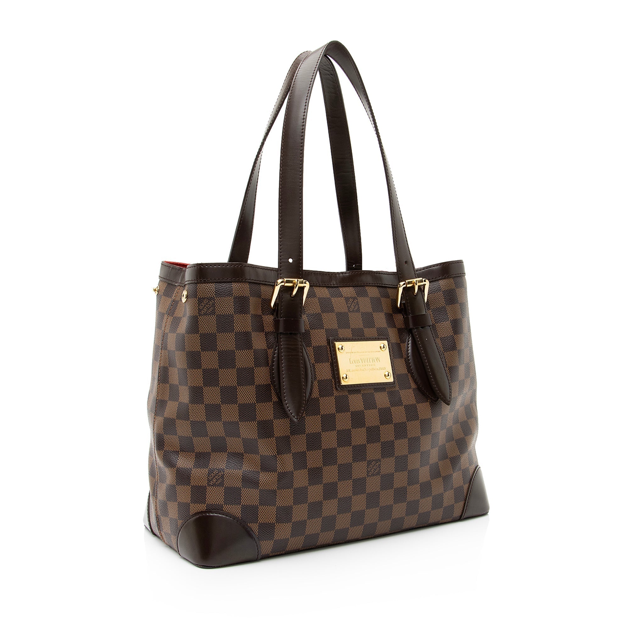 Louis Vuitton Damier Ebene Hampstead MM Tote (SHF-23091)