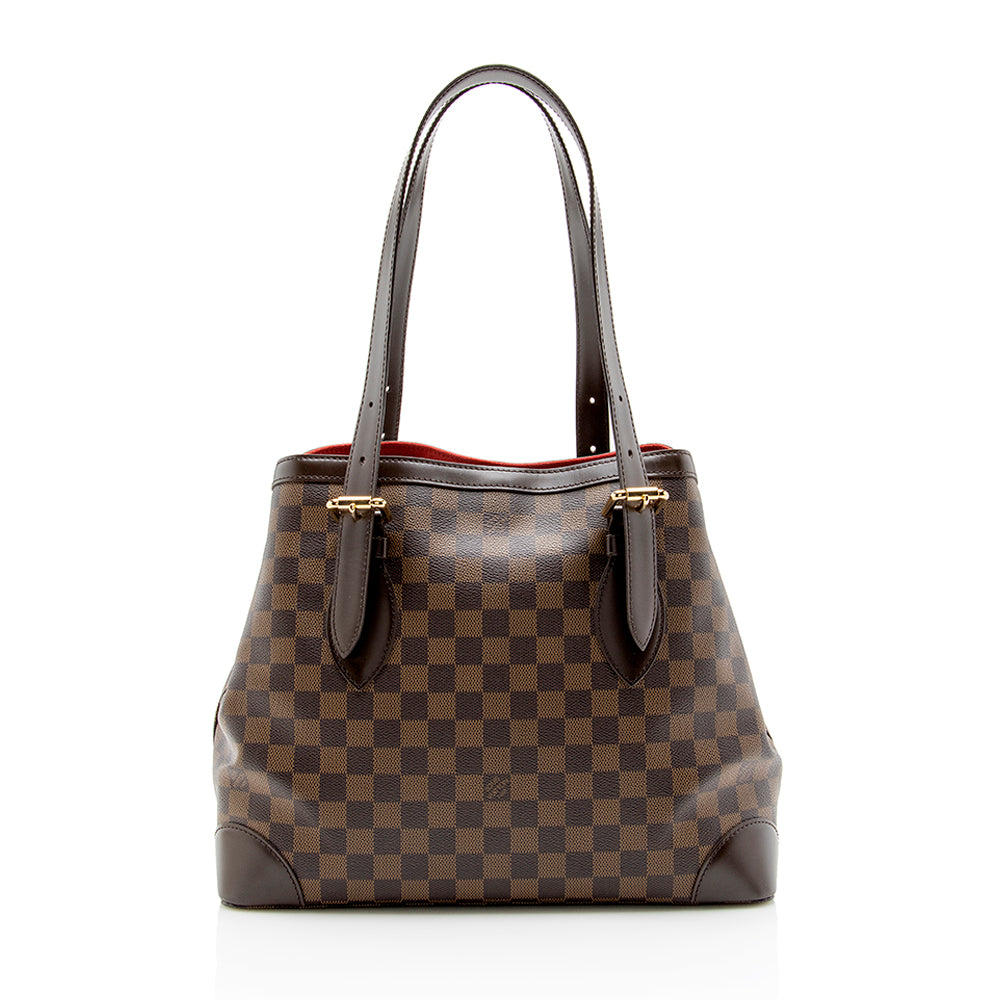Louis Vuitton Damier Ebene Hampstead MM Tote (SHF-23435)