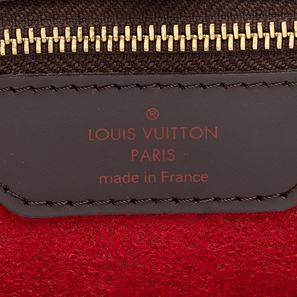 Louis Vuitton Damier Ebene Hampstead MM Tote (SHF-23435)