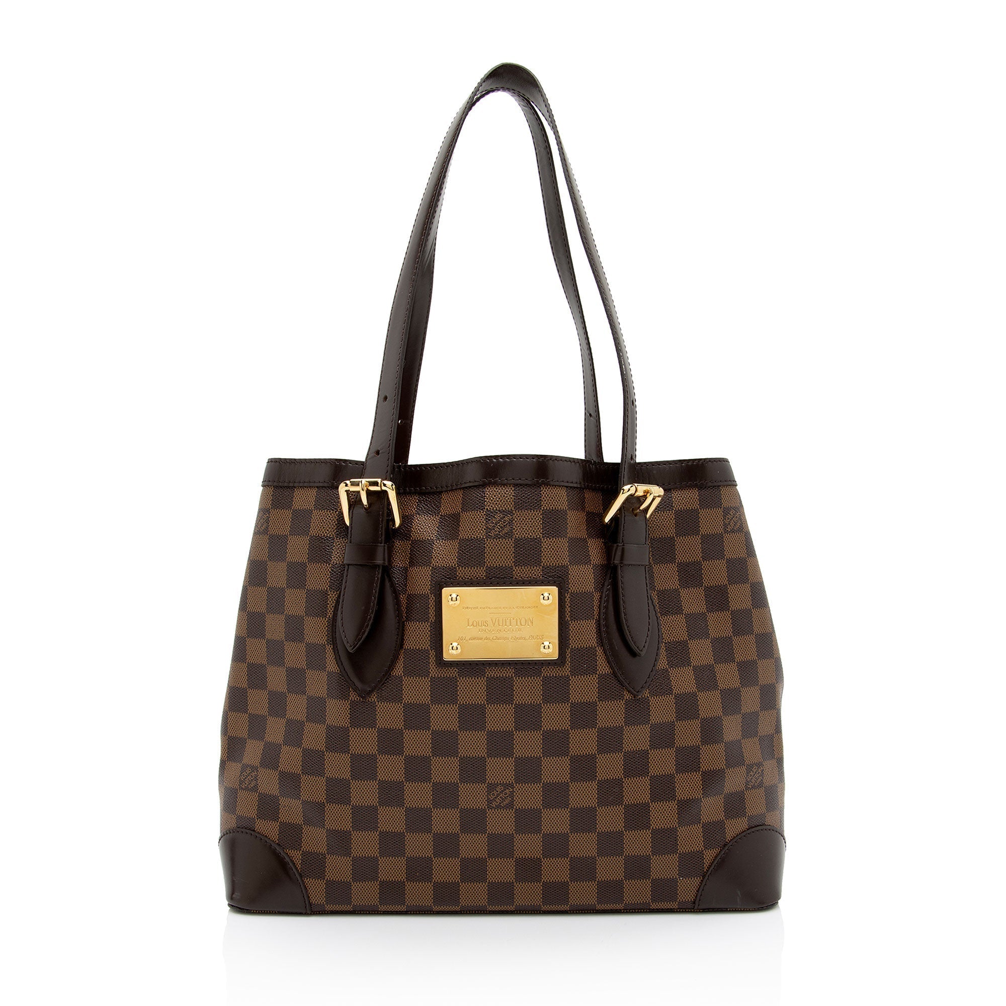 Louis Vuitton Damier Ebene Hampstead MM Tote (SHF-eXYE3n)