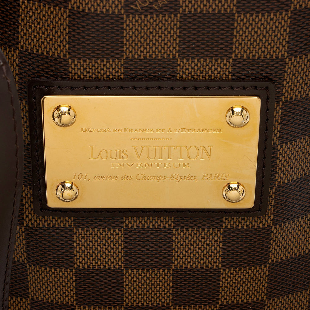 Louis Vuitton Damier Ebene Hampstead MM Tote (SHF-eXYE3n)