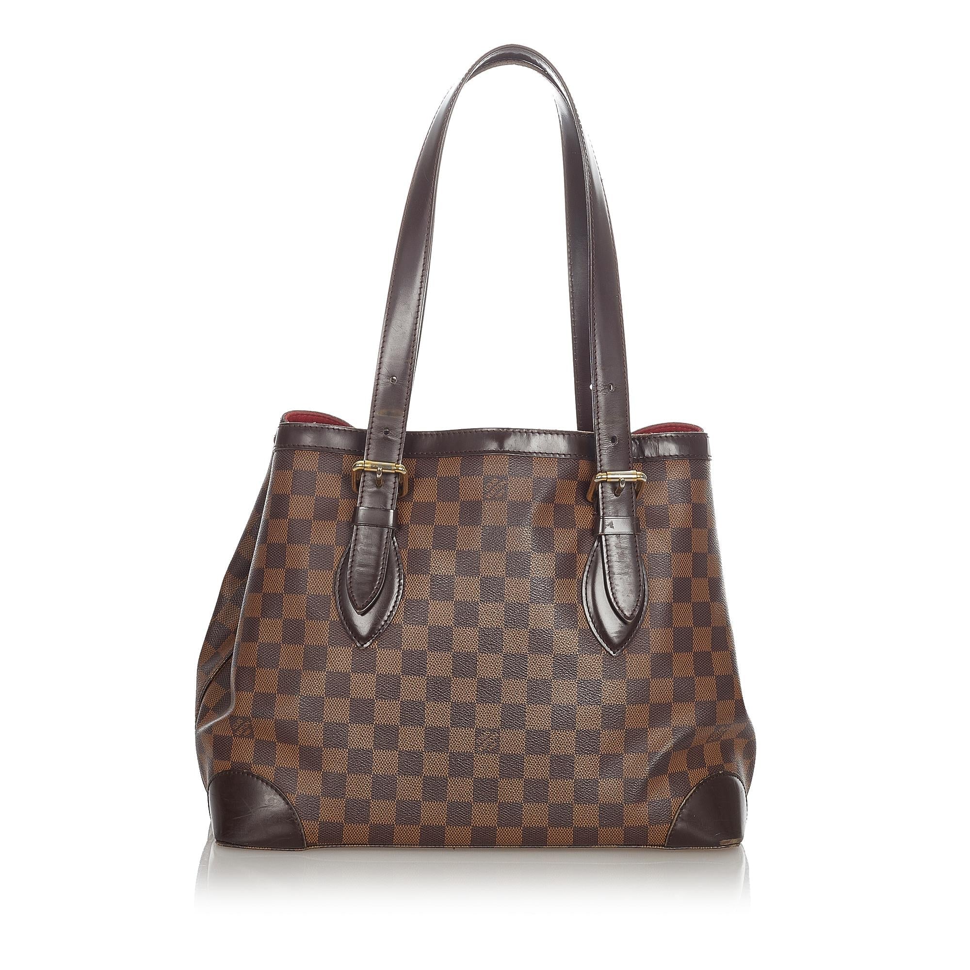 Louis Vuitton Damier Ebene Hampstead MM (SHG-31940)