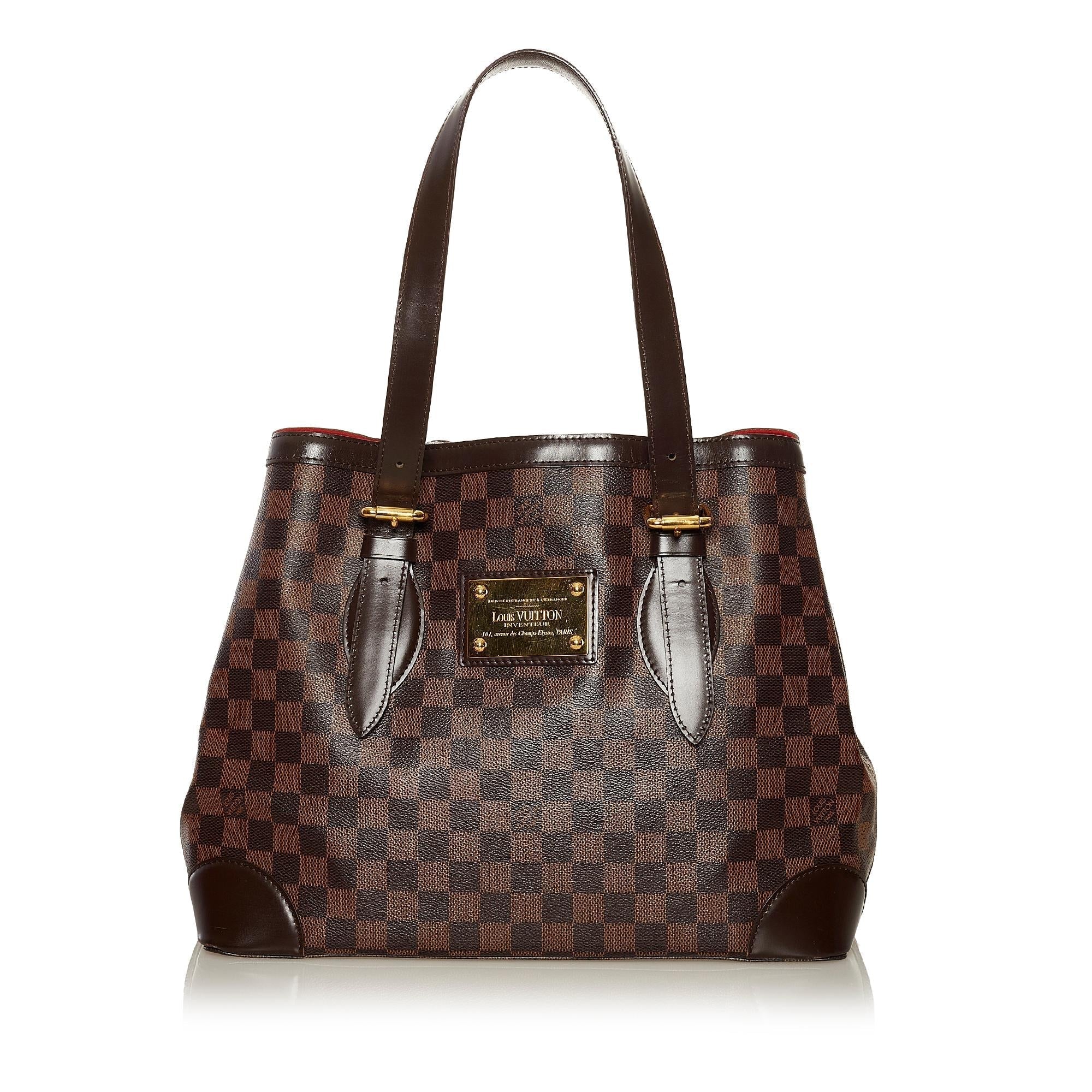 Louis Vuitton Damier Ebene Hampstead MM (SHG-Qw27QW)