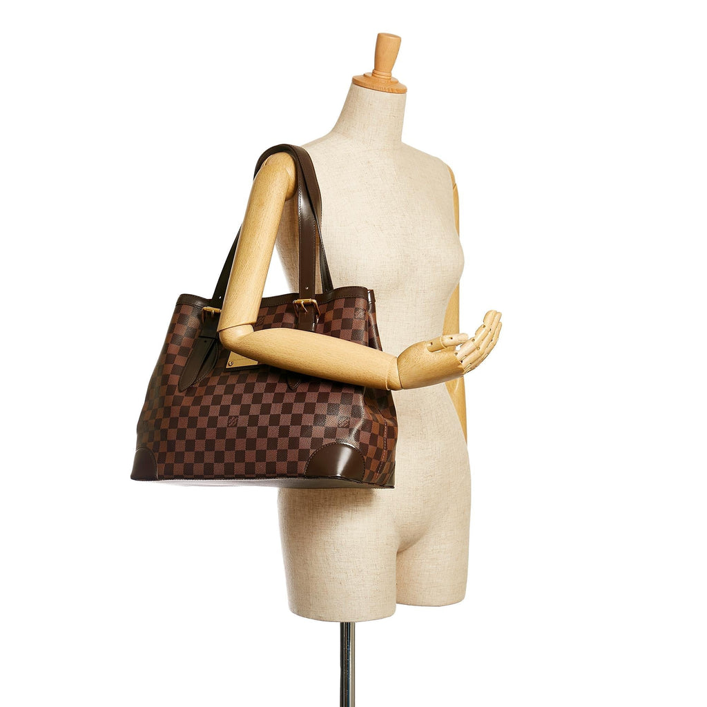 Louis Vuitton Damier Ebene Hampstead MM (SHG-Qw27QW)