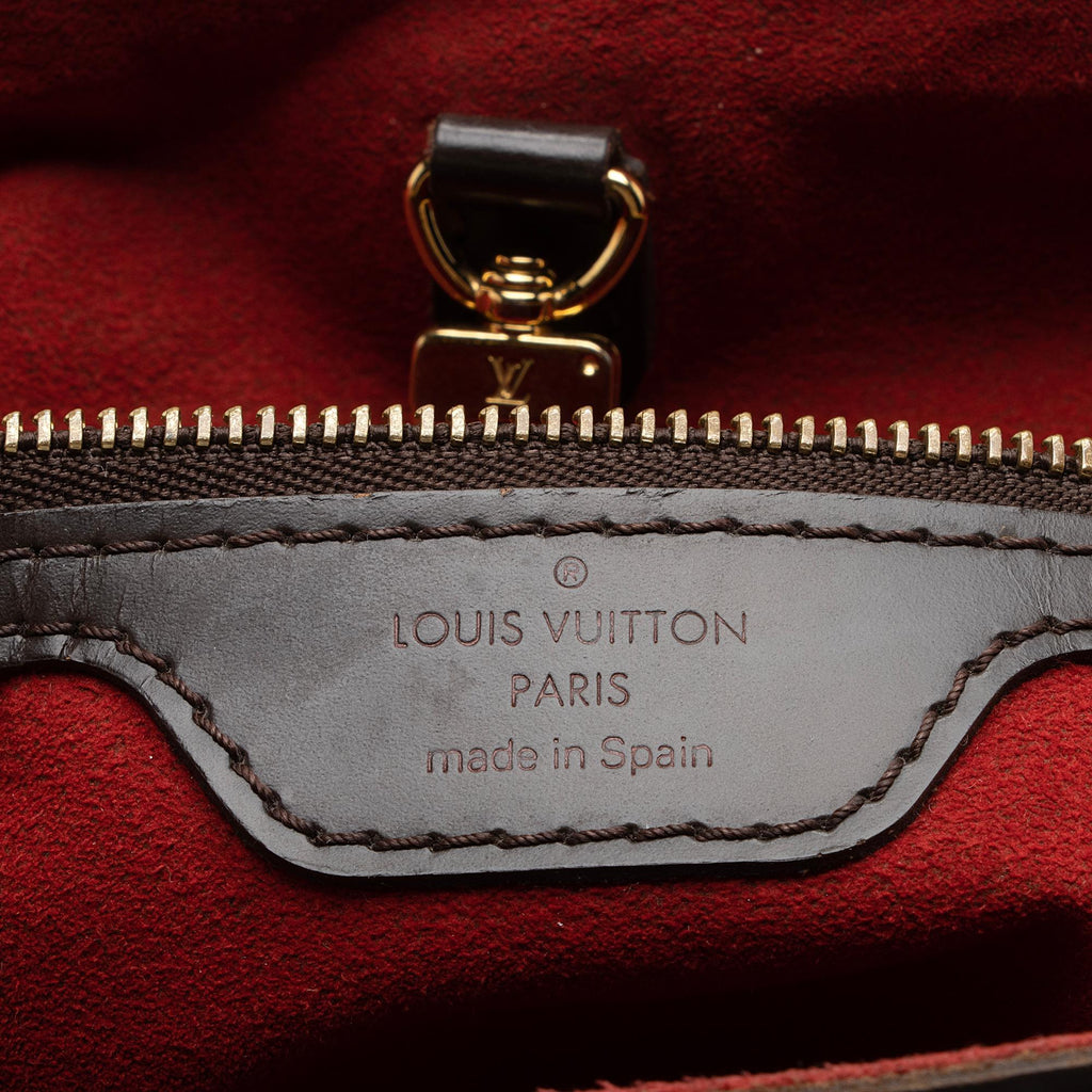 Louis Vuitton Damier Ebene Hampstead PM Tote (SHF-2yiiMs)