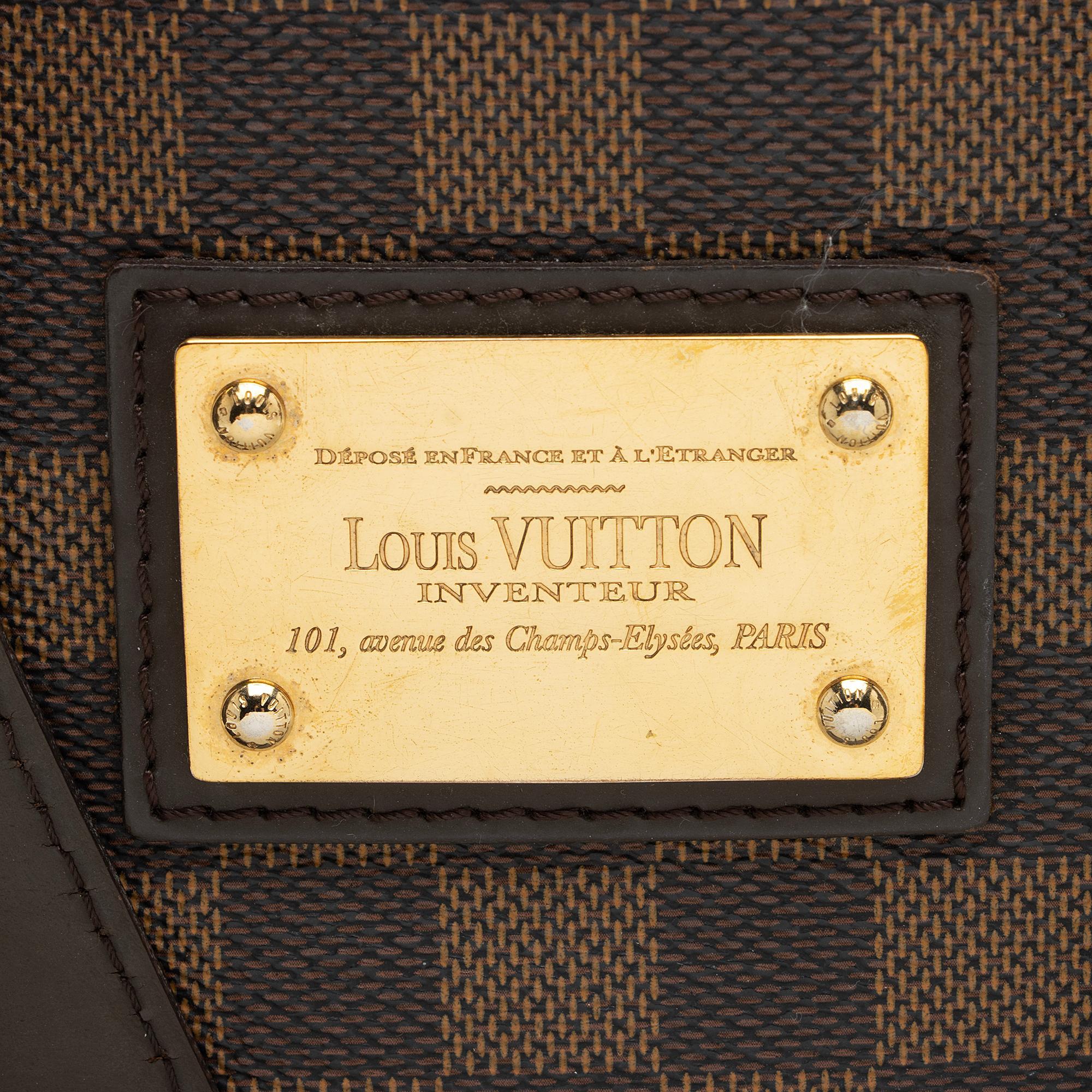 Louis Vuitton Damier Ebene Hampstead PM Tote (SHF-2yiiMs)