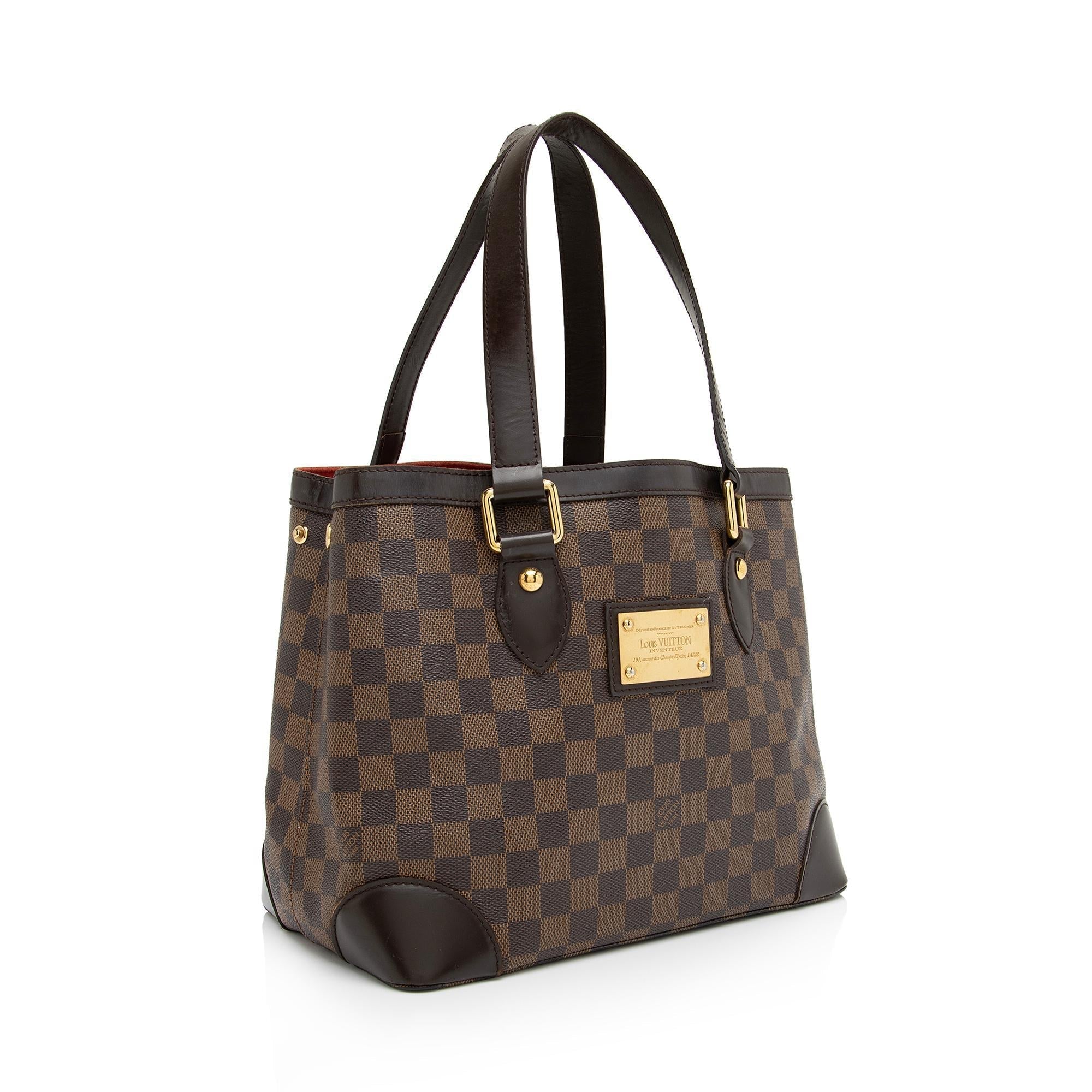 Louis Vuitton Damier Ebene Hampstead PM Tote (SHF-2yiiMs)