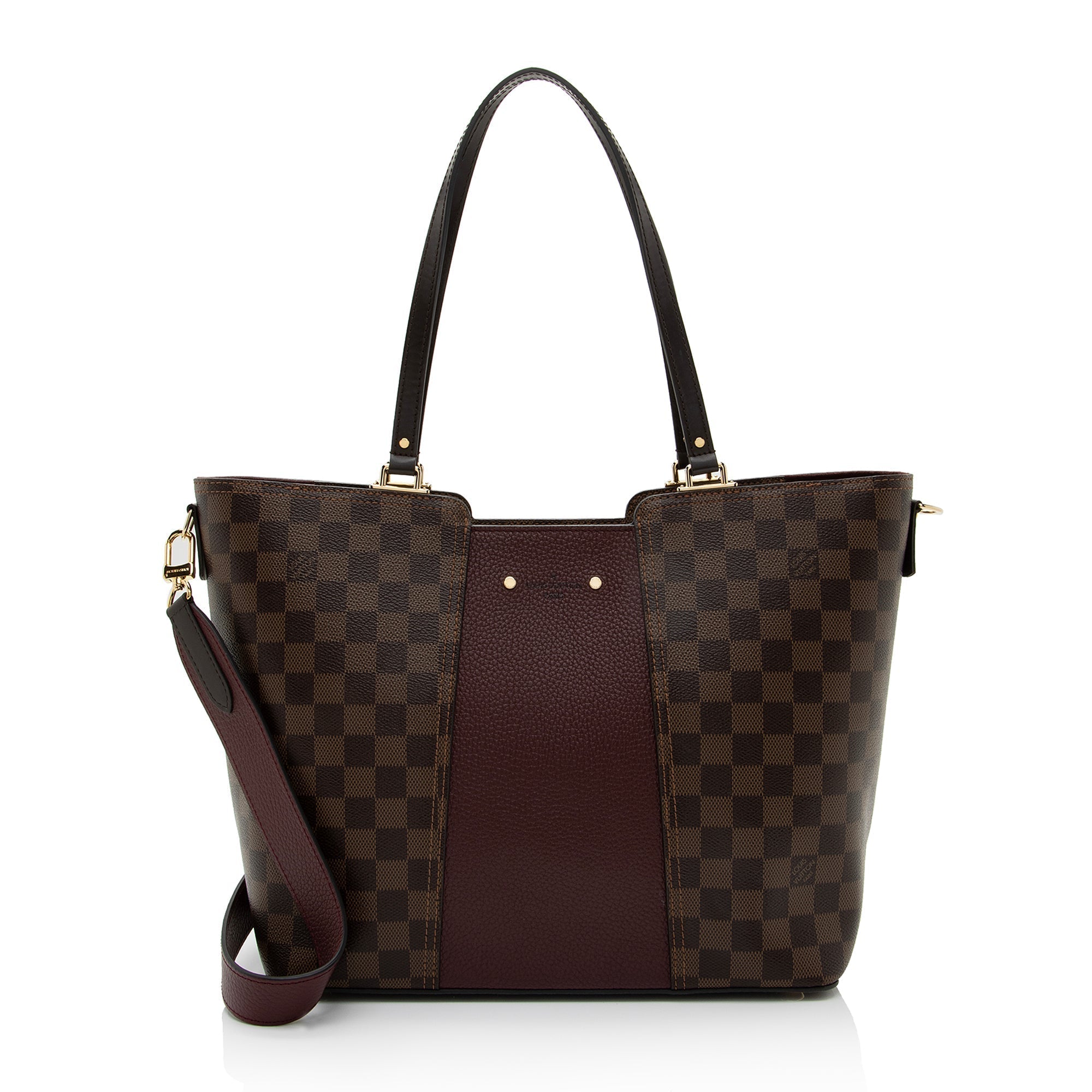 Louis Vuitton Damier Ebene Jersey Tote (SHF-1EyPjV)