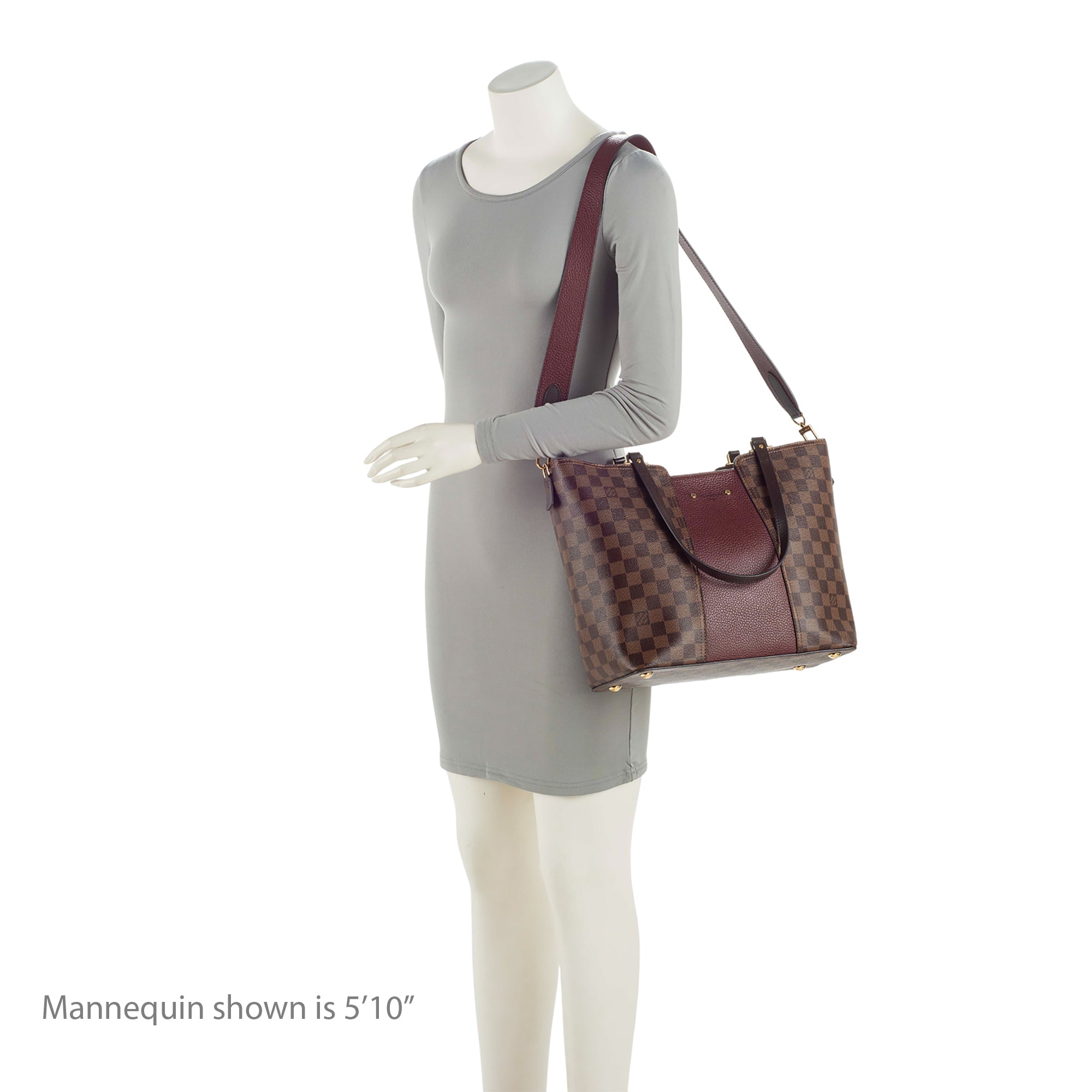 Louis Vuitton Damier Ebene Jersey Tote (SHF-1EyPjV)