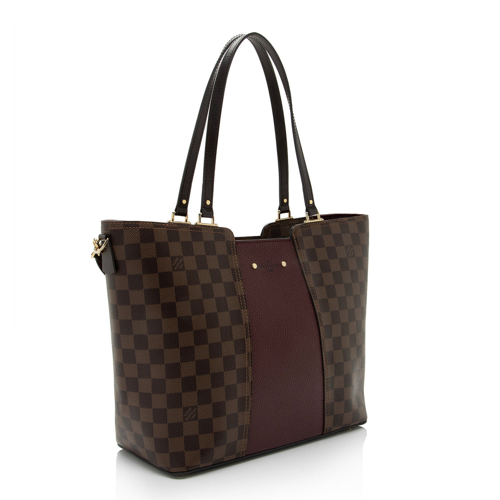 Louis Vuitton Damier Ebene Jersey Tote (SHF-1EyPjV)