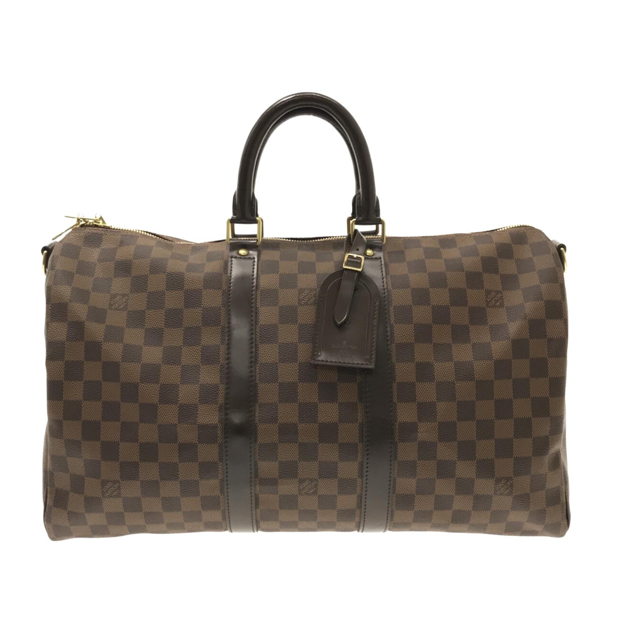 Louis Vuitton Damier Ebene Keepall Bandouliere 45 (SHG-vffBjt)