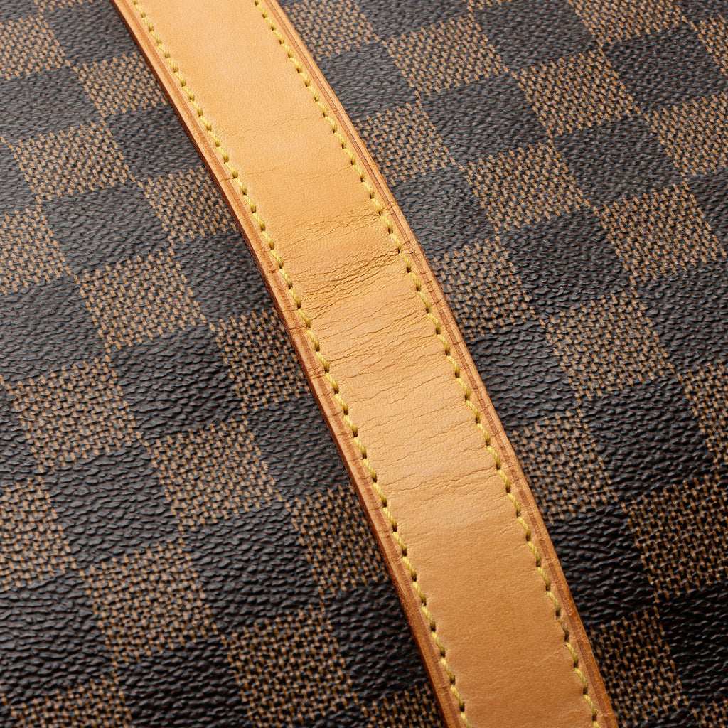Louis Vuitton Damier Ebene Keepall Bandouliere 55 Duffle Bag