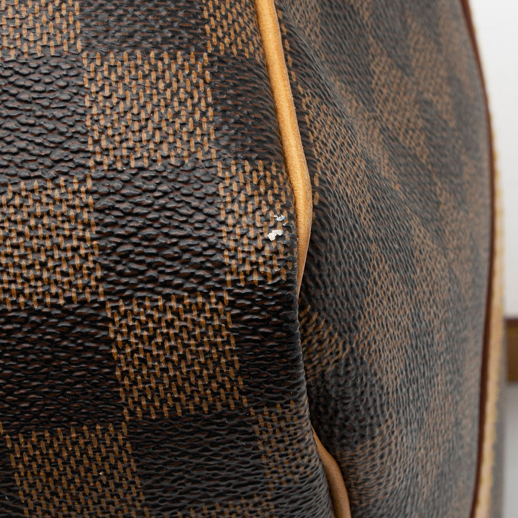 Louis Vuitton Damier Ebene Keepall Bandouliere 55 Duffle Bag