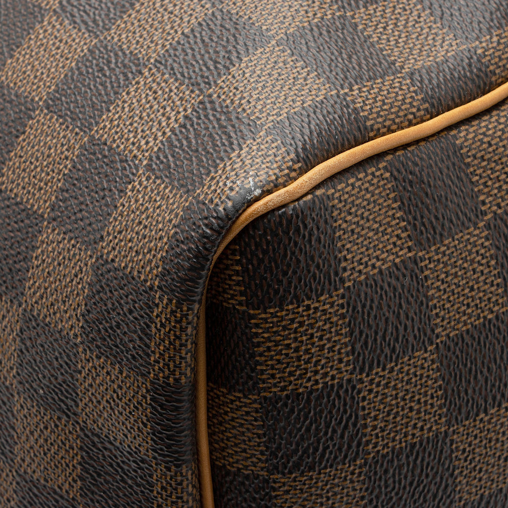 Louis Vuitton Damier Ebene Keepall Bandouliere 55 Duffle Bag