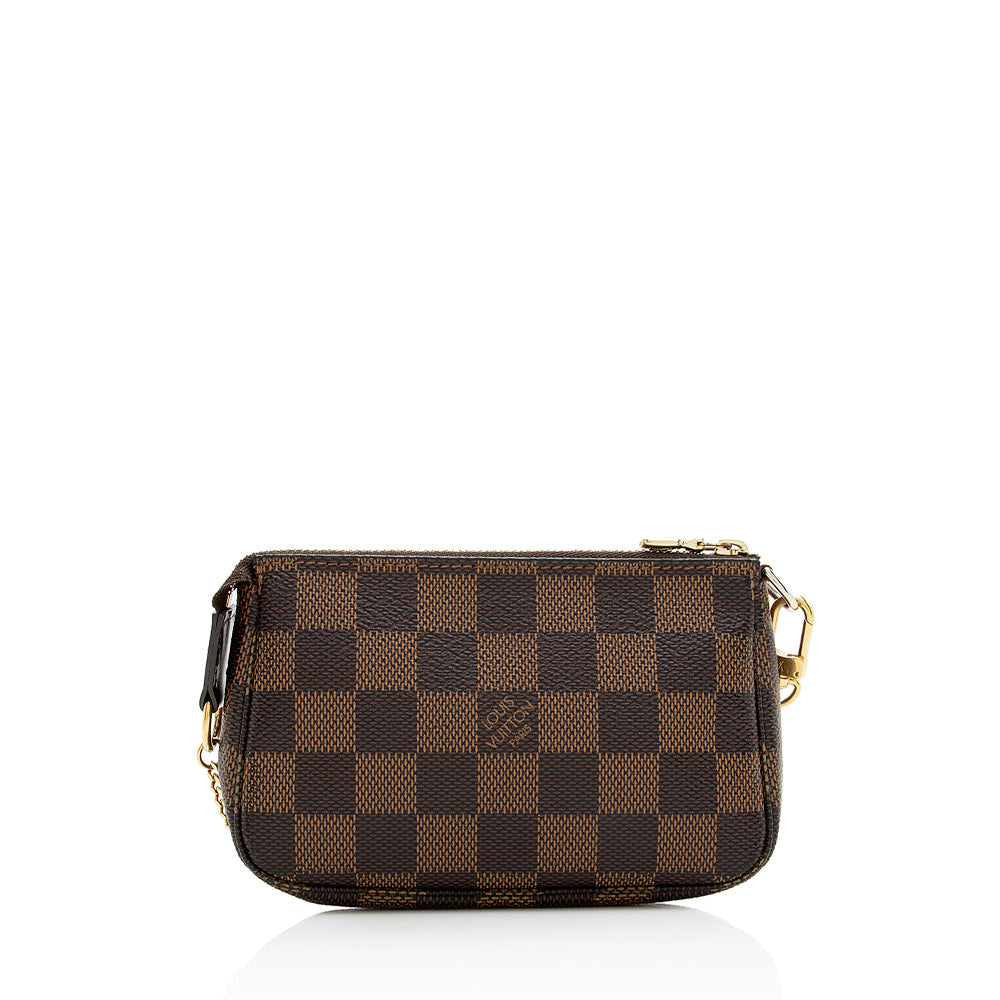 Louis Vuitton Damier Ebene Mini Pochette Accessoires (SHF-20838)
