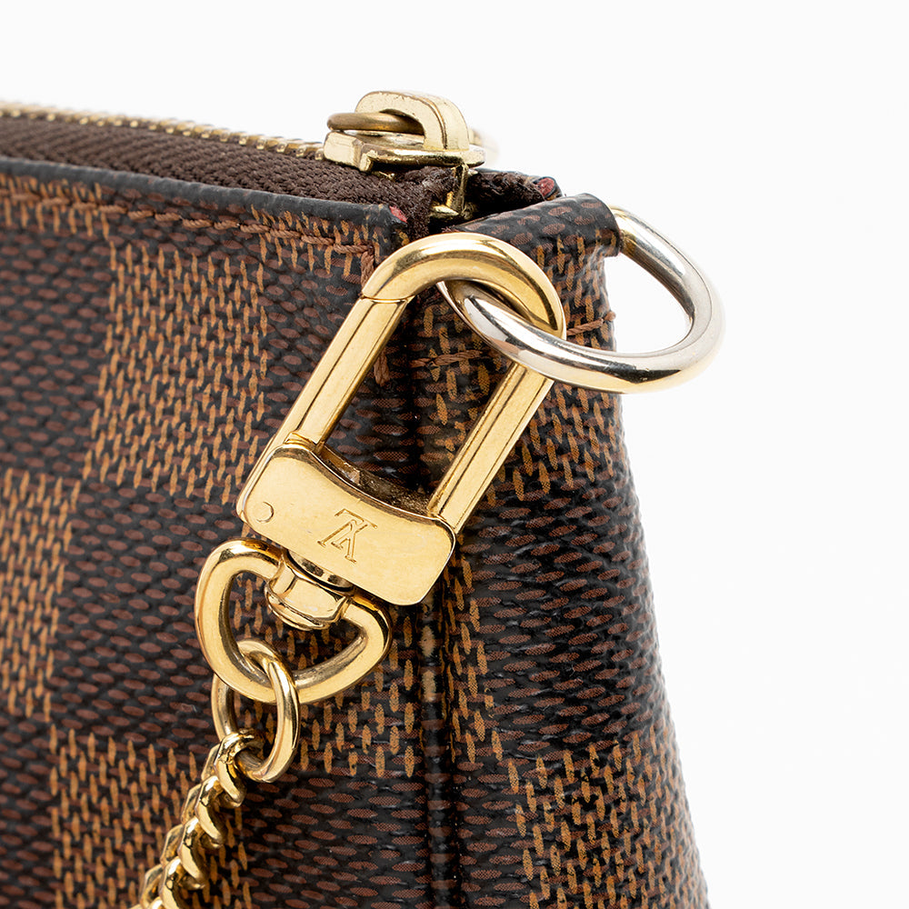 Louis Vuitton Damier Ebene Mini Pochette Accessoires (SHF-20838)