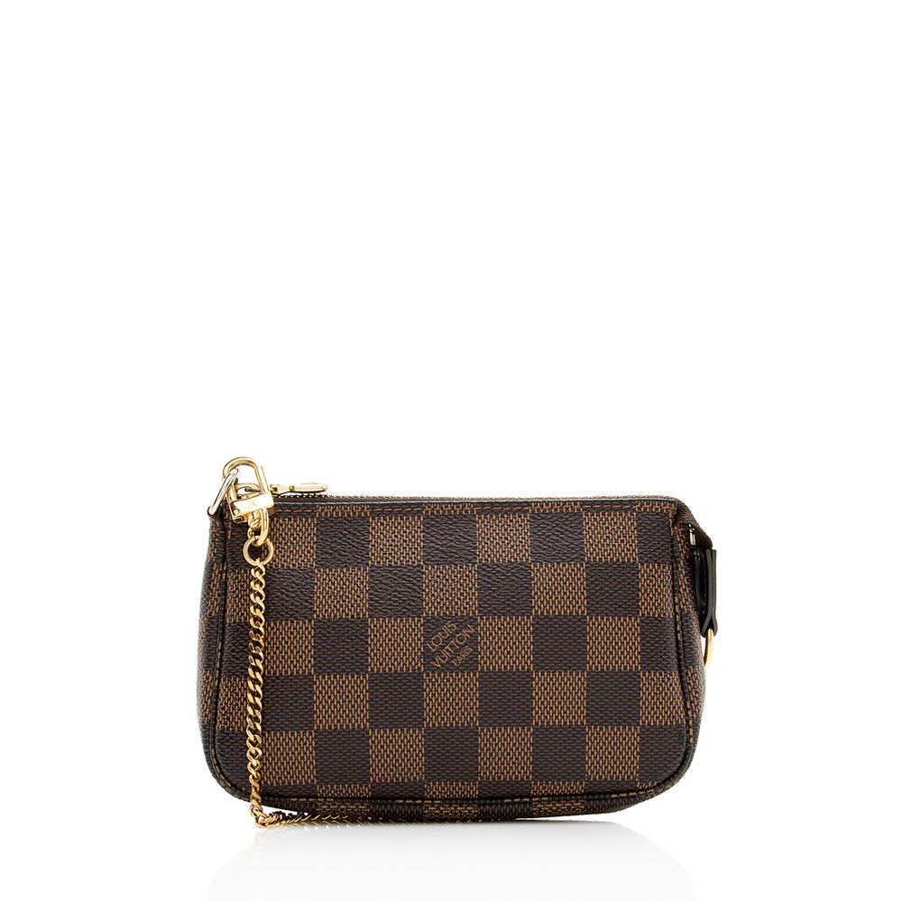 Louis Vuitton Damier Ebene Mini Pochette Accessoires (SHF-20838)