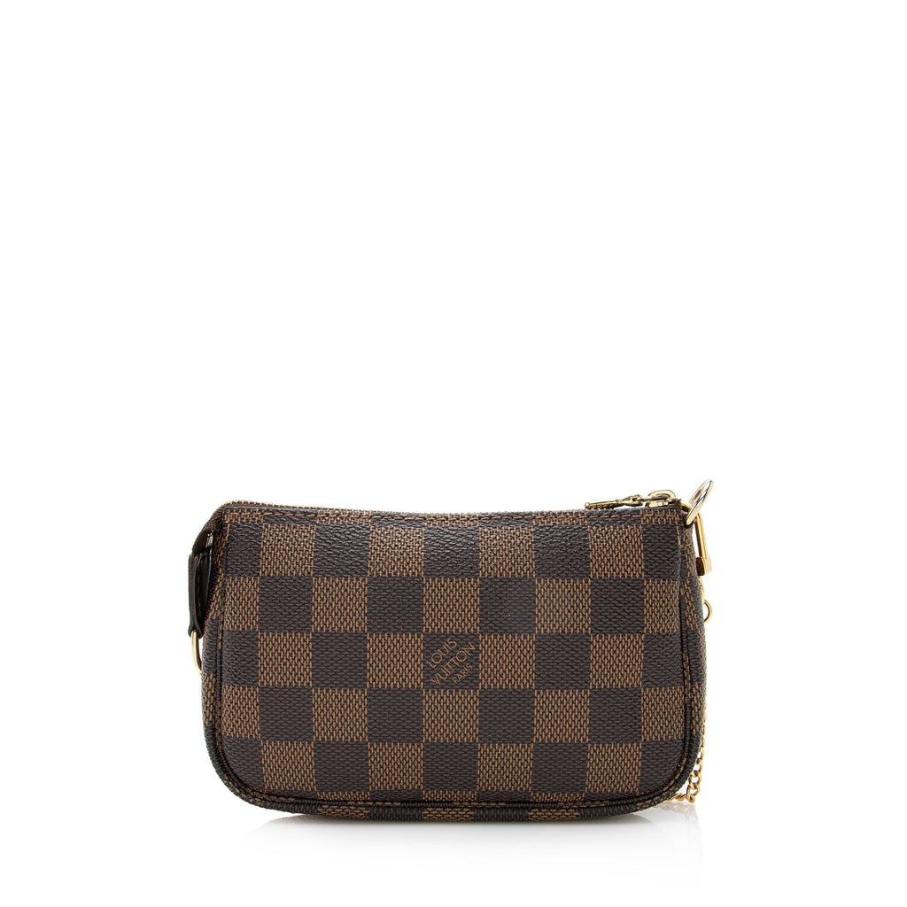 Louis Vuitton Damier Ebene Mini Pochette Accessoires (SHF-22640)