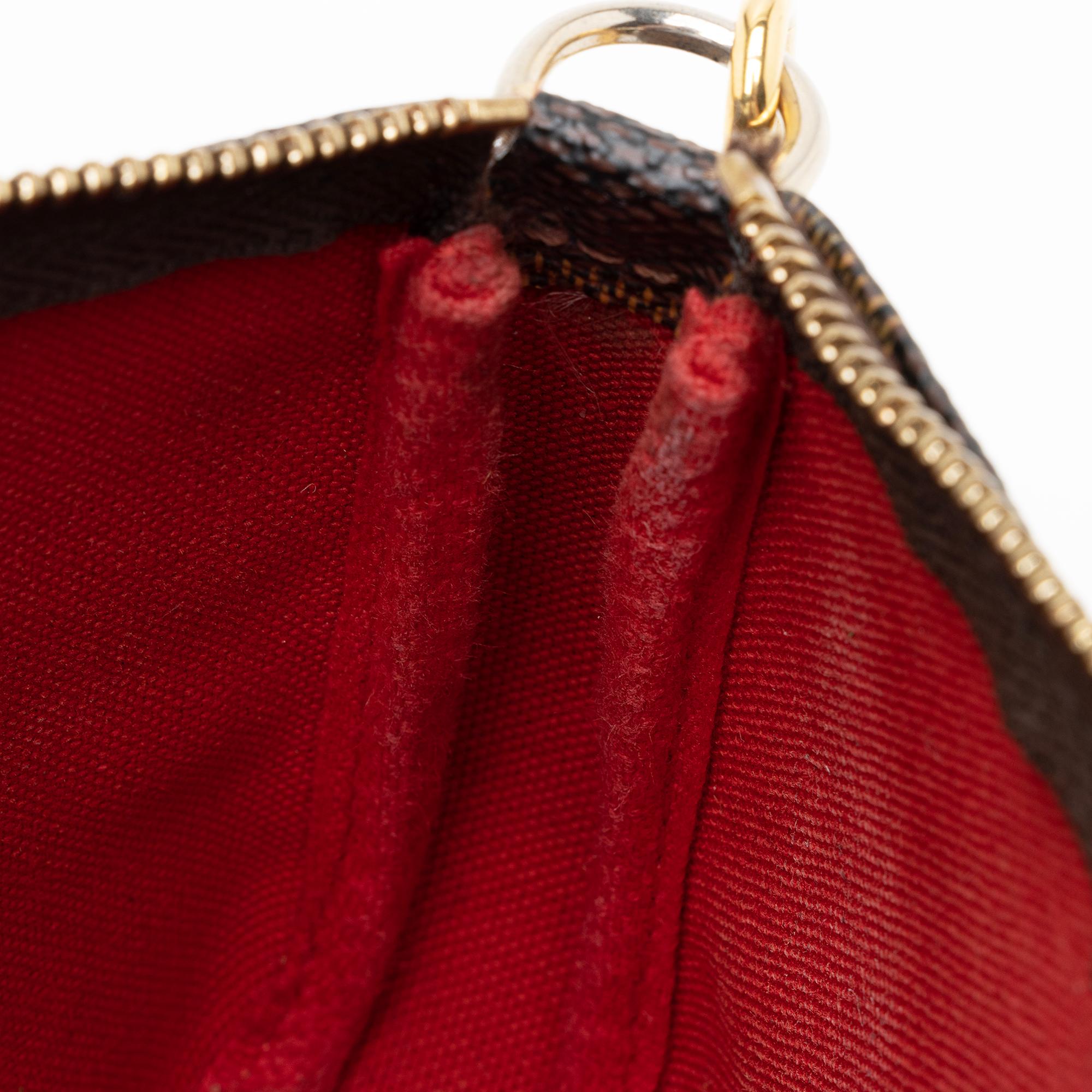 Louis Vuitton Damier Ebene Mini Pochette Accessoires (SHF-22640)