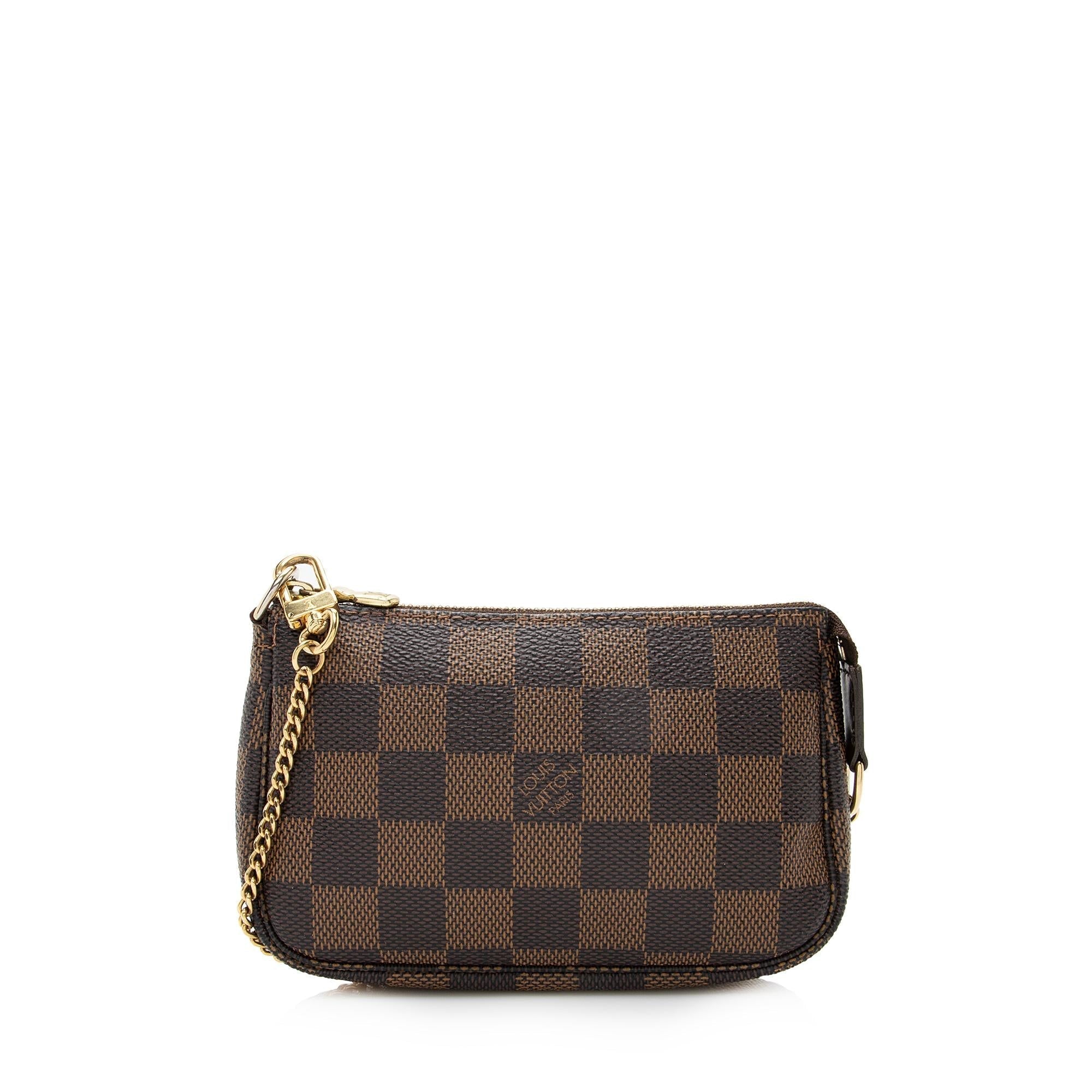 Louis Vuitton Damier Ebene Mini Pochette Accessoires (SHF-22640)
