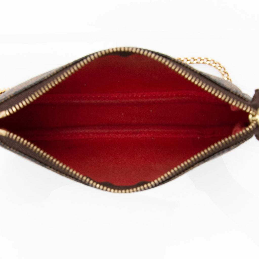 Louis Vuitton Damier Ebene Mini Pochette Accessoires (SHF-22640)