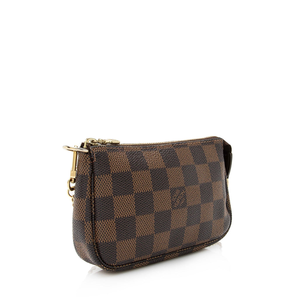 Louis Vuitton Damier Ebene Mini Pochette Accessoires (SHF-22640)