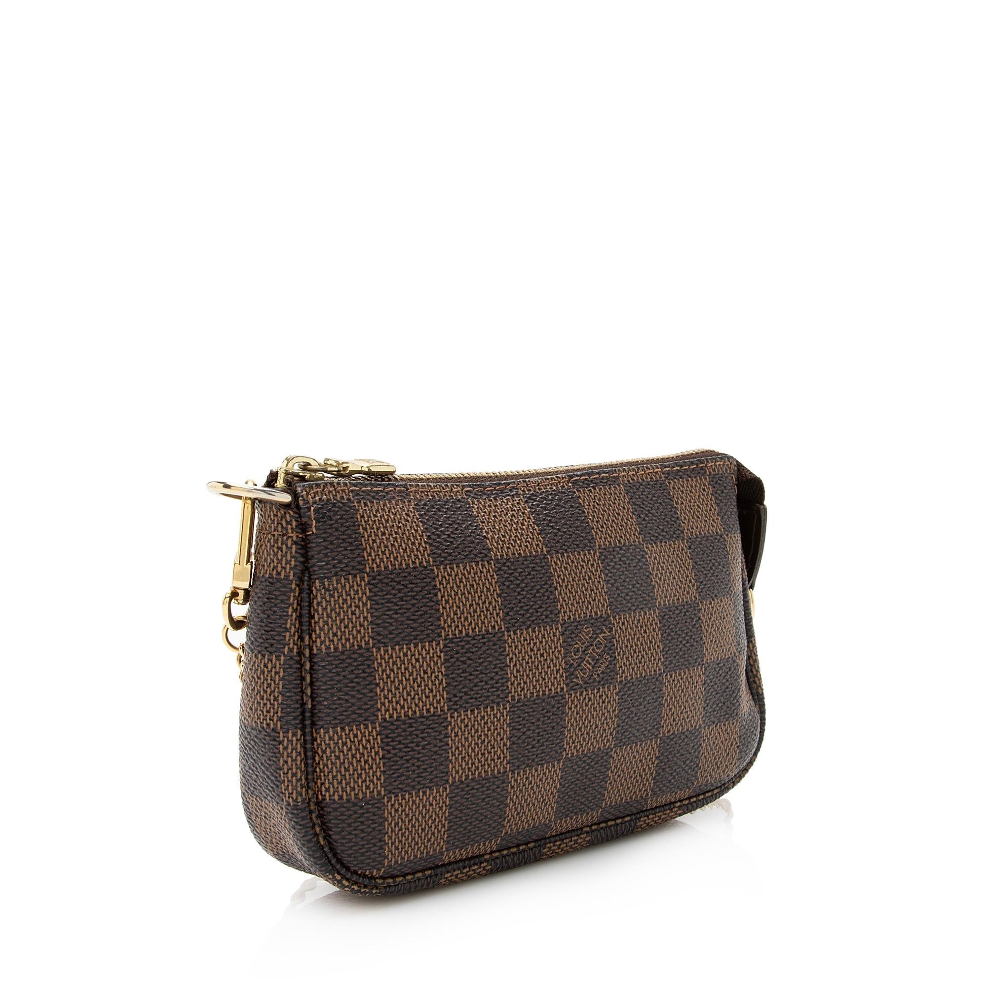 Louis Vuitton Damier Ebene Mini Pochette Accessoires (SHF-22640)