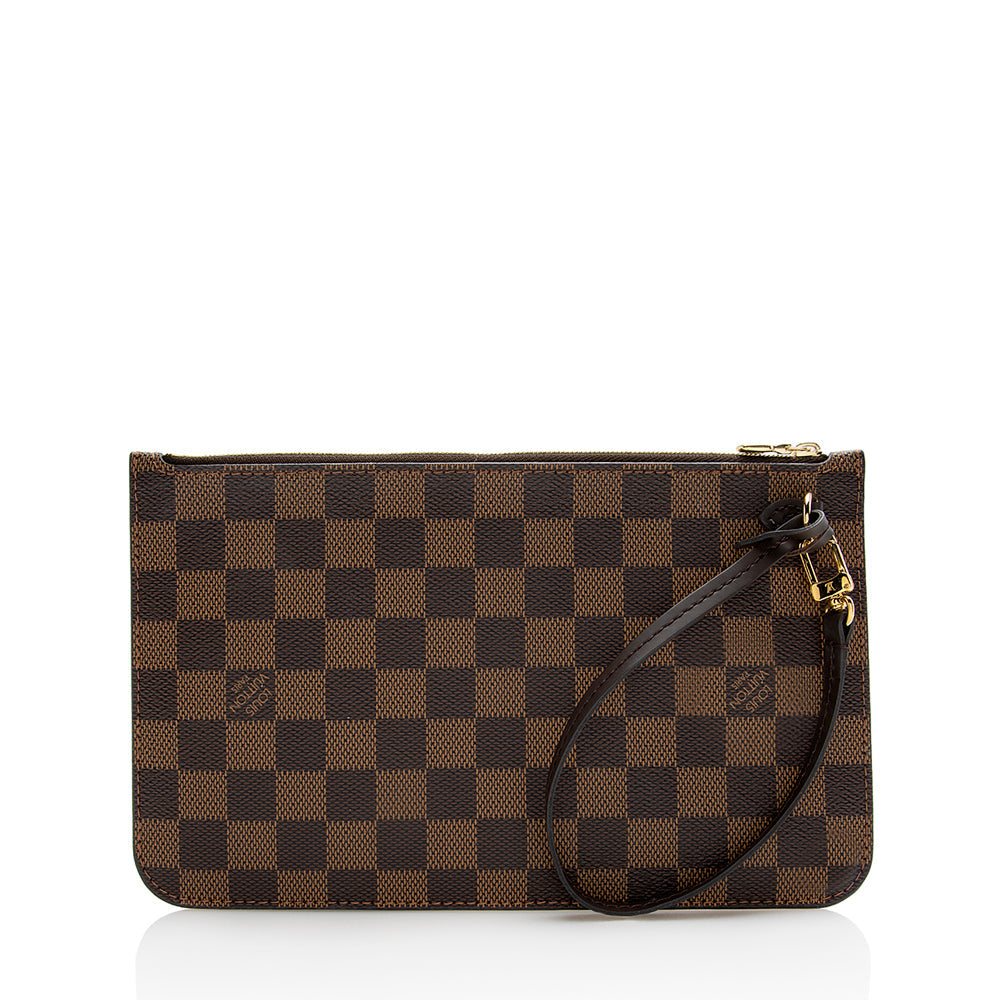 Louis Vuitton Damier Ebene Neverfull GM Pochette (SHF-22033)