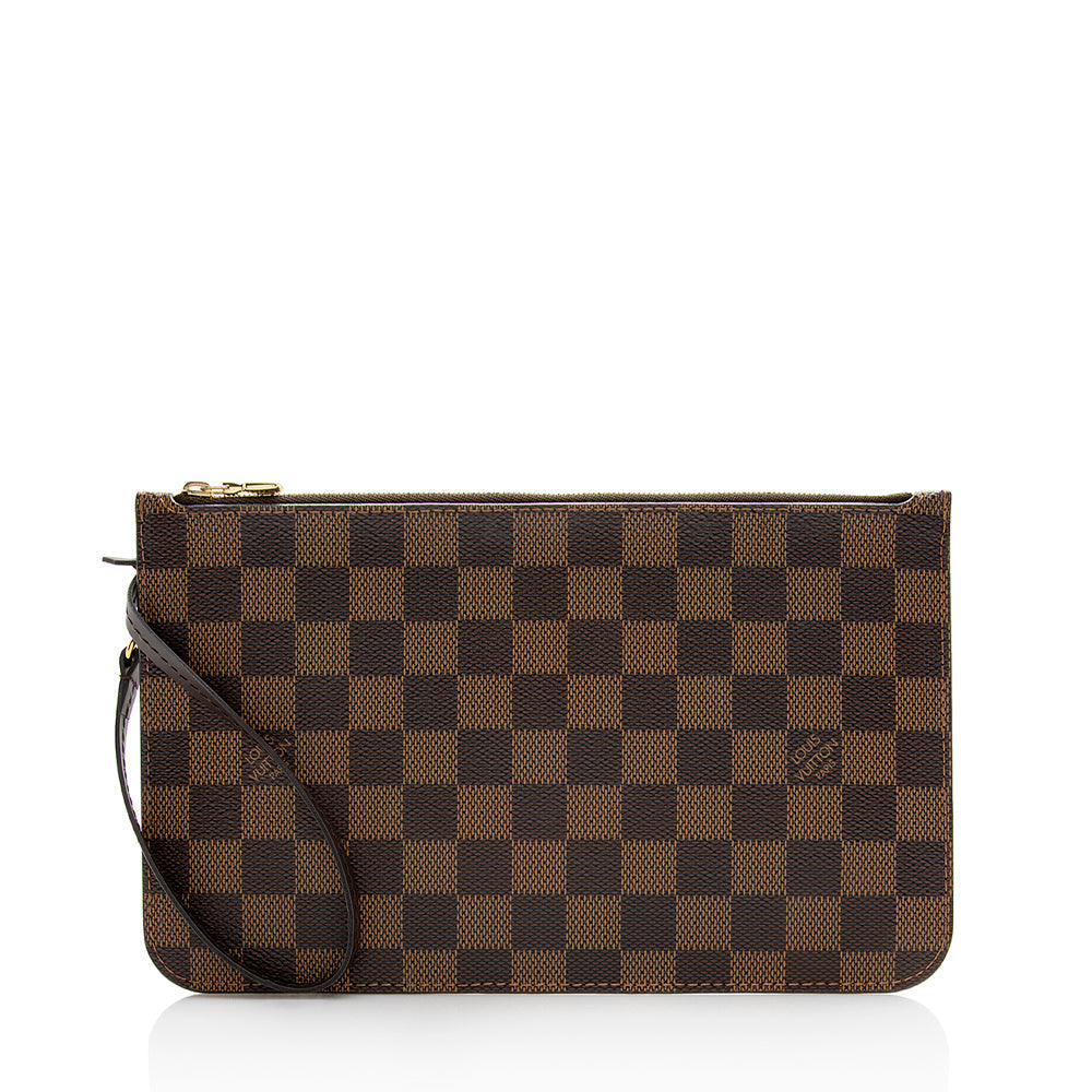 Louis Vuitton Damier Ebene Neverfull GM Pochette (SHF-22033)