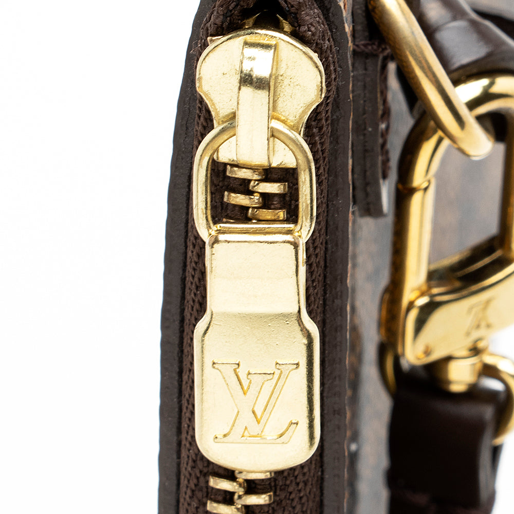 Louis Vuitton Damier Ebene Neverfull MM Pochette (SHF-18678)