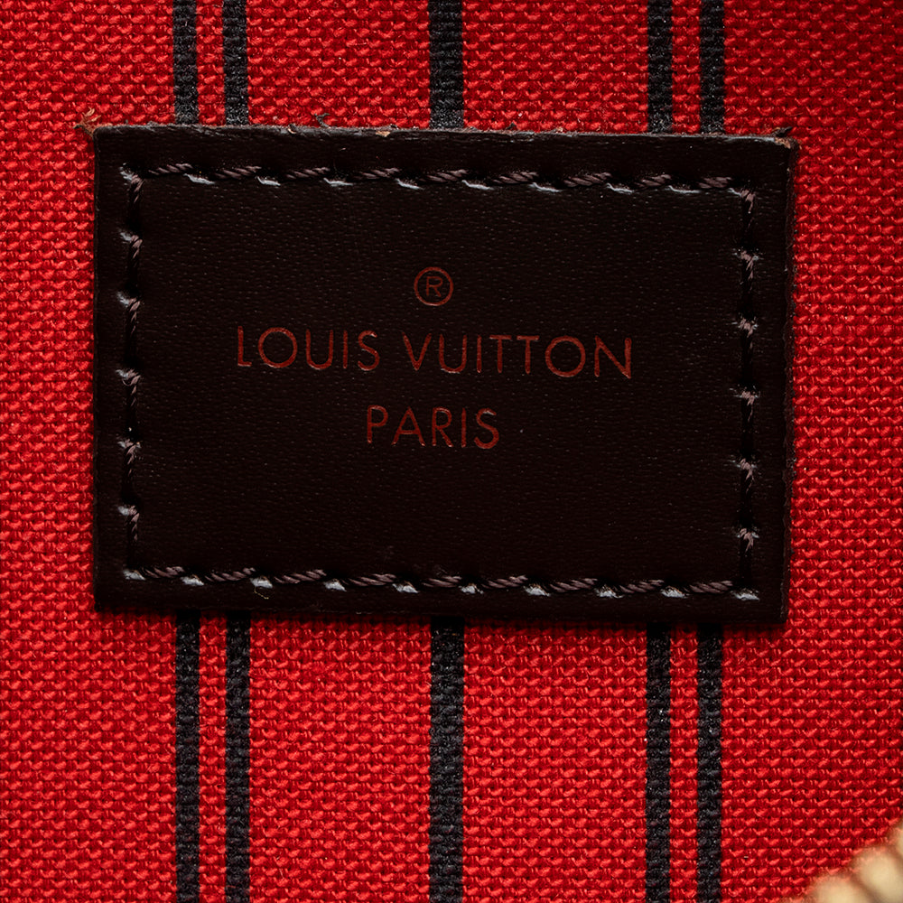 Louis Vuitton Damier Ebene Neverfull MM Pochette (SHF-18678)