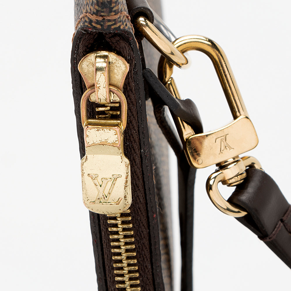 Louis Vuitton Damier Ebene Neverfull MM Pochette (SHF-19214)